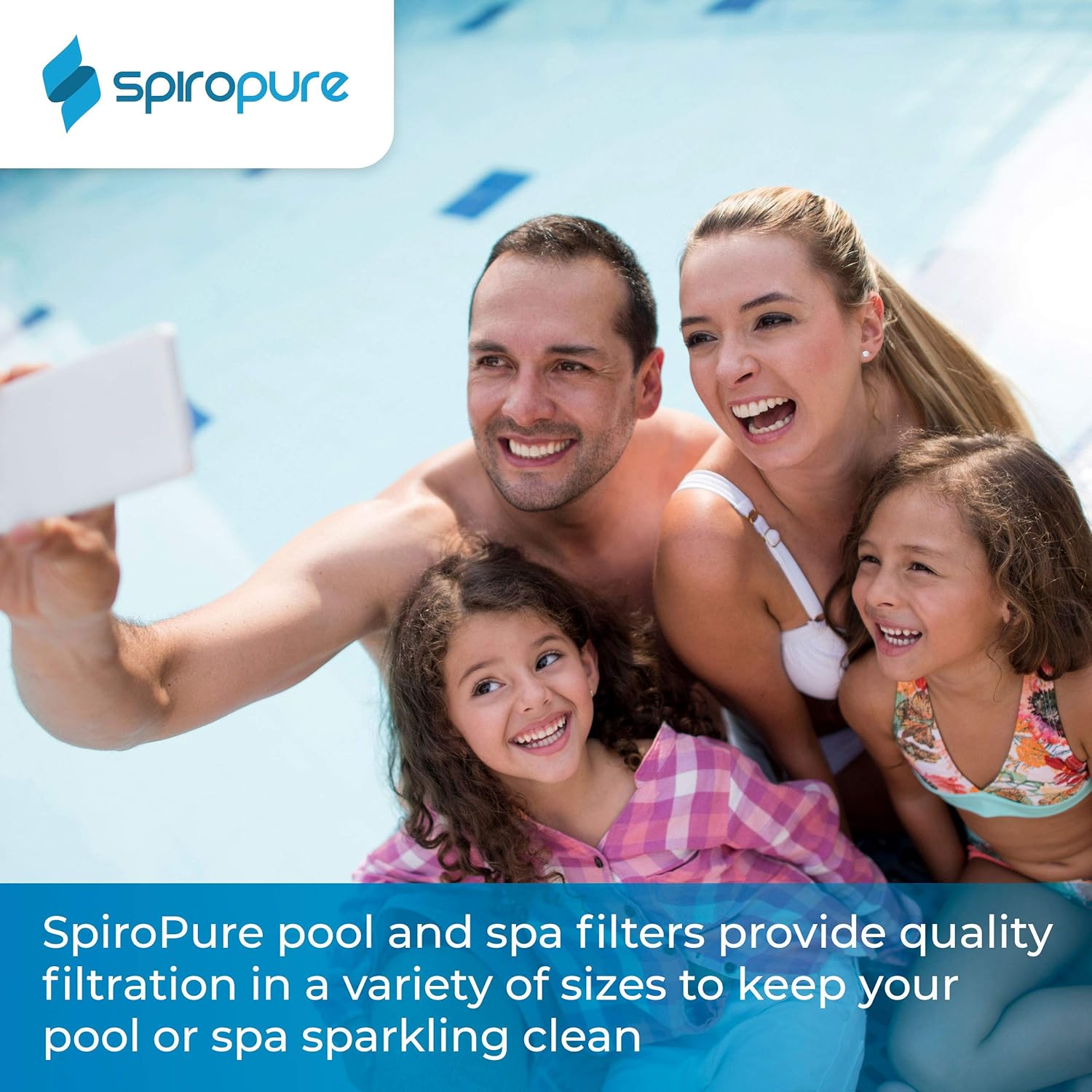 SpiroPure Cartucho de repuesto para filtro de piscina de hidromasaje Unicel 6CH-940 Filbur FC-0359 Pleatco PWW50P3 PWW50 Waterway 817-0050