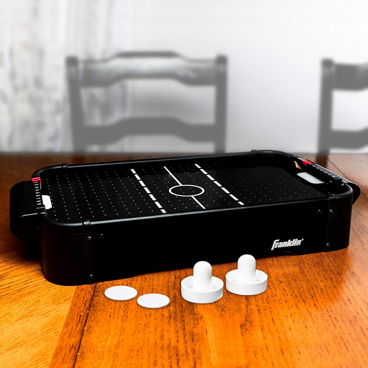 Franklin Sports Juegos de mesa de 20 pulgadas  Mini juego de mesa perfecto para diversión familiar en la sala de juegos  Puntuación integrada para