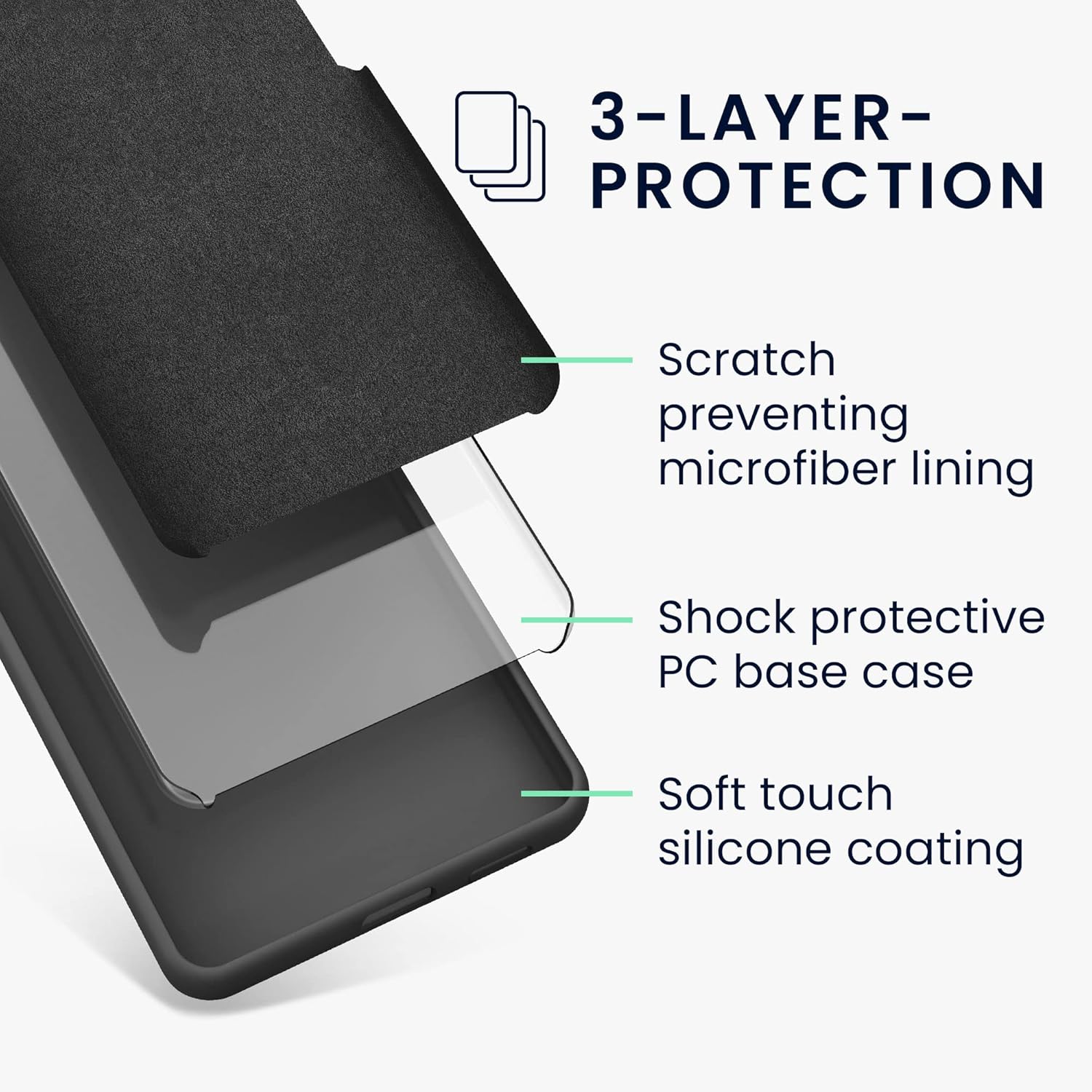 kwmobile Funda compatible con Samsung Galaxy A34 5G – Funda delgada de silicona TPU para teléfono – Acabado suave al tacto – Lavanda clara