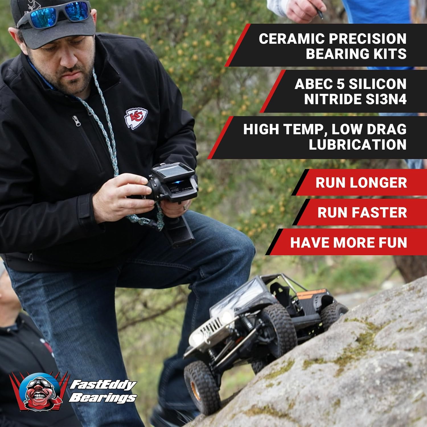 FastEddy Bearings Compatible con HPI E10 Drift Fail Crew Nissan Skyline R34 GT-R Kit de rodamientos sellados de cerámica