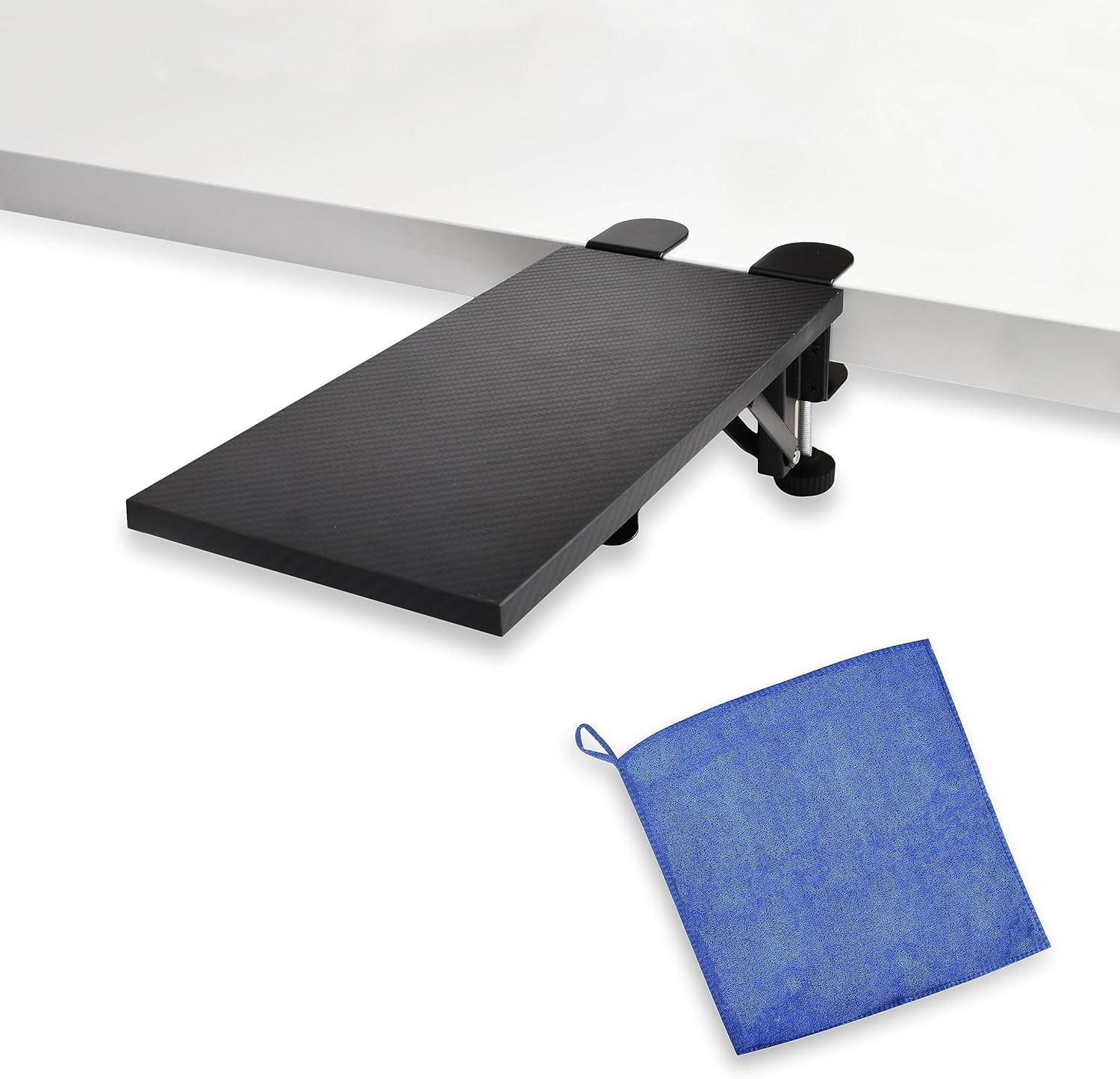 ZANCLUX Bandeja extensora ergonómica de escritorio, reposabrazos de computadora para escritorio, soporte para reposabrazos, abrazadera resistente