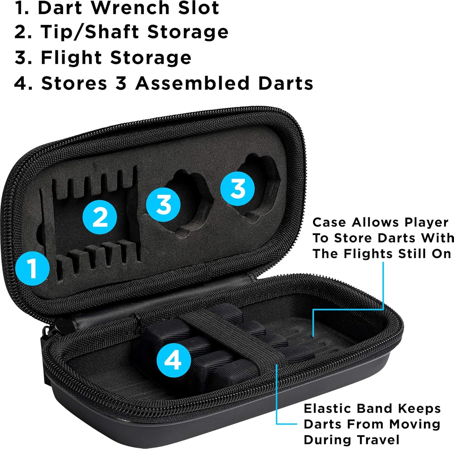 Viper Astro – Dardos de punta suave de tungsteno con estuche de almacenamientoviaje