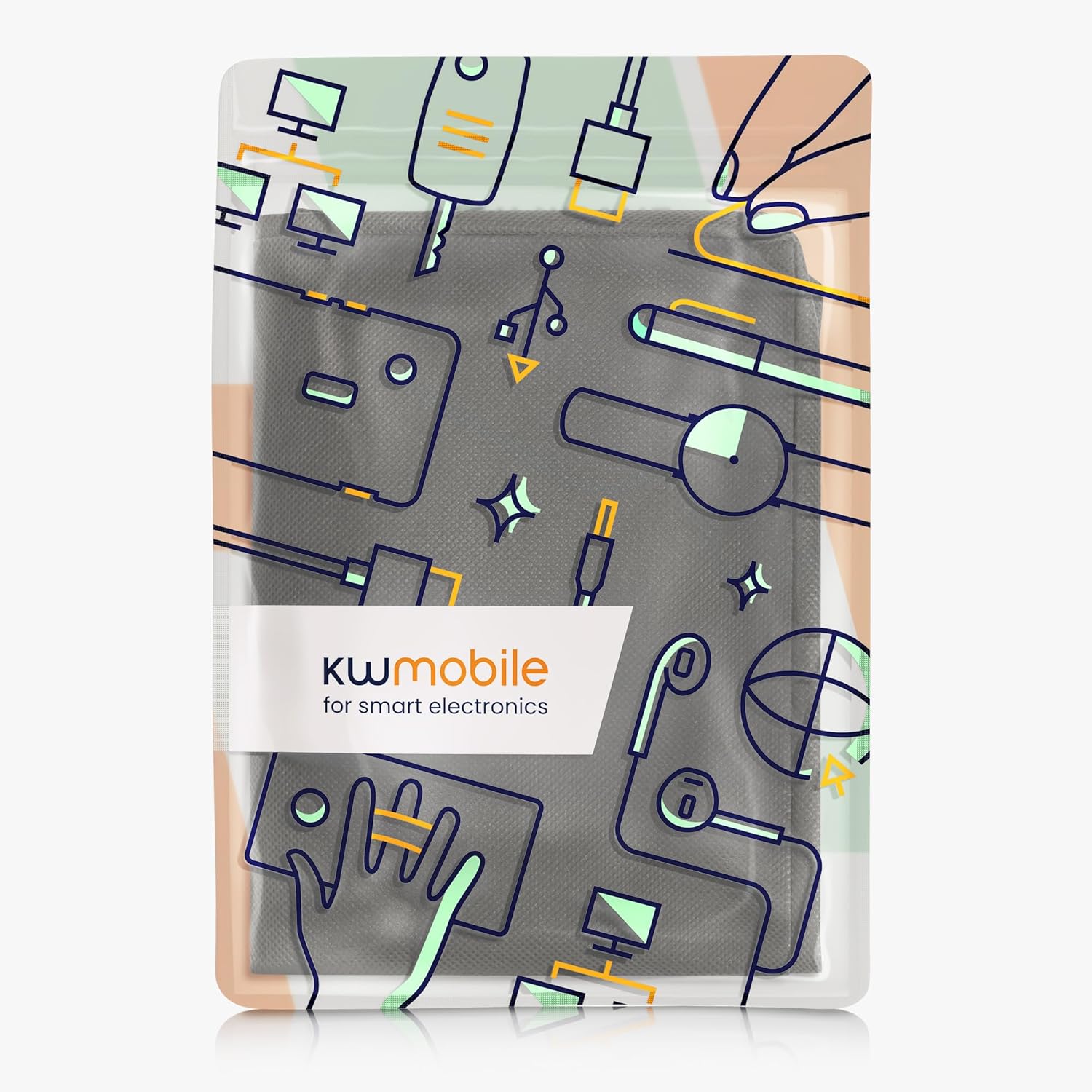 kwmobile Cubierta antipolvo compatible con Brother MFC-J1010DW – Funda de impresora – Funda protectora de tela – Gris oscuro