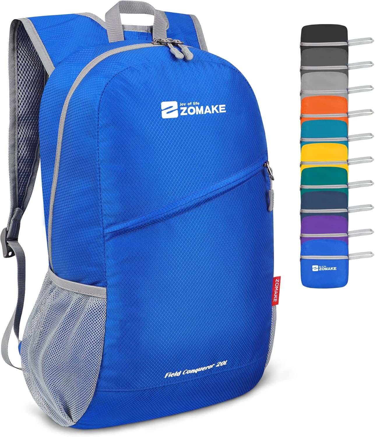 Zomake – Mochila de senderismo ligera resistente al agua, mochila plegable de 20 litros, pequeña para viajes, mochila plegable
