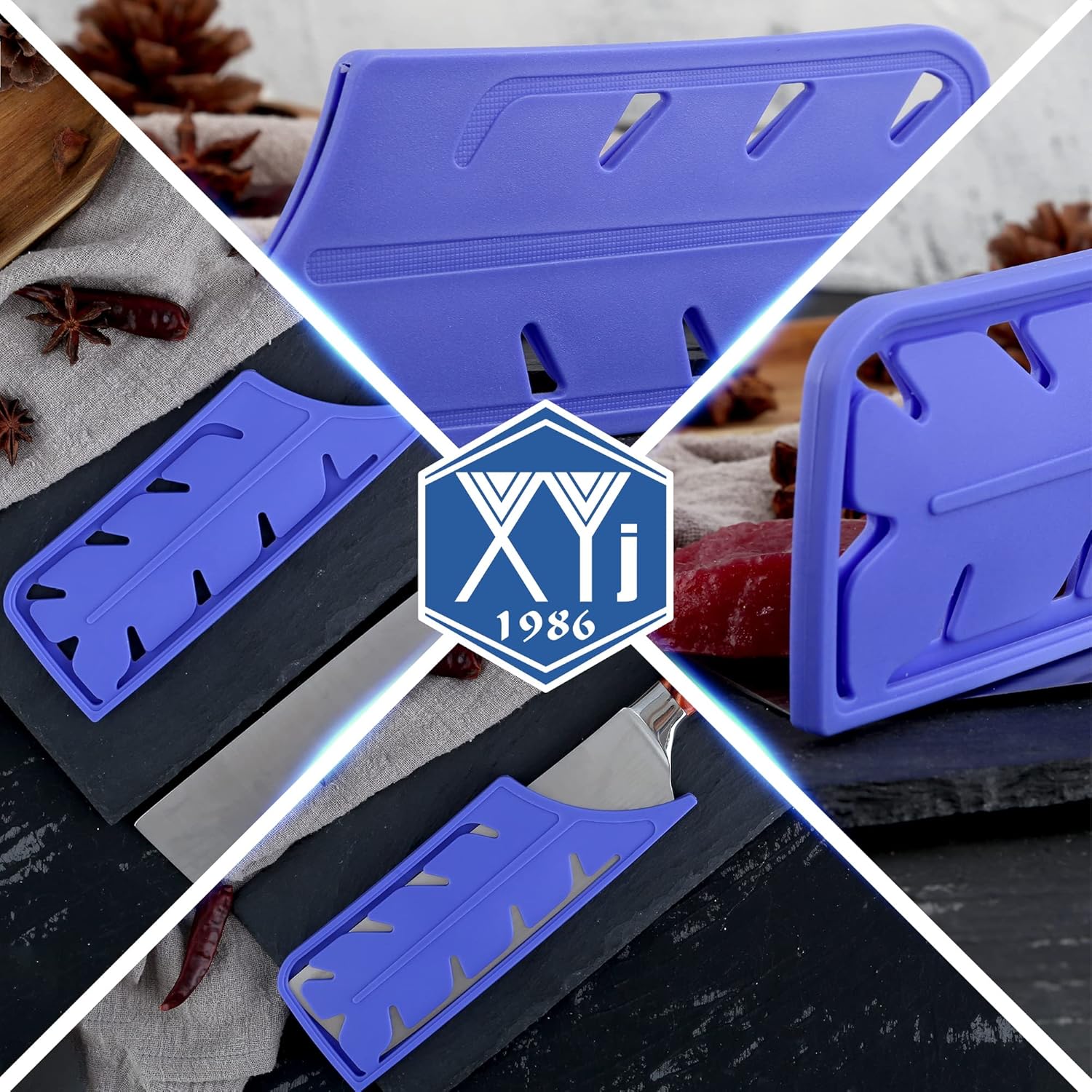 XYJ Juego de 2 fundas de seguridad para cuchillos de seguridad, protector de borde, funda universal para cuchillos, cuchilla, protector de