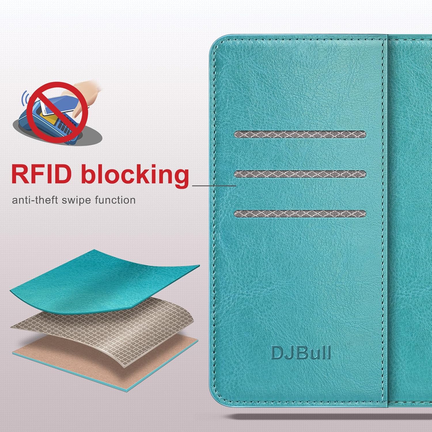 Funda tipo cartera desmontable 2 en 1 para Samsung Galaxy S22 5G con tarjetero de crédito con bloqueo RFID, funda protectora de piel sintética para