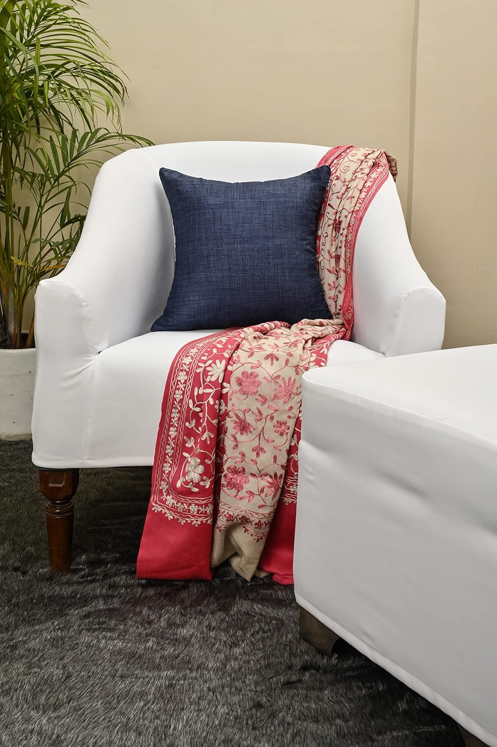SCARLETT LINENS Juego de 2 almohadas decorativas para sofá cama, almohadas decorativas de sala de estar, almohadas rústicas, fundas de almohada