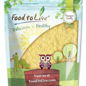 Food to Live Harina de maíz, 2.5 libras, hecha de grano entero, comida finamente molida, vegana, kosher, a granel, ideal para cocinar y hornear pan Food to Live Harina de maíz, 2.5 libras, hecha de grano entero, comida finamente molida, vegana, kosher, a granel, ideal para cocinar y hornear pan