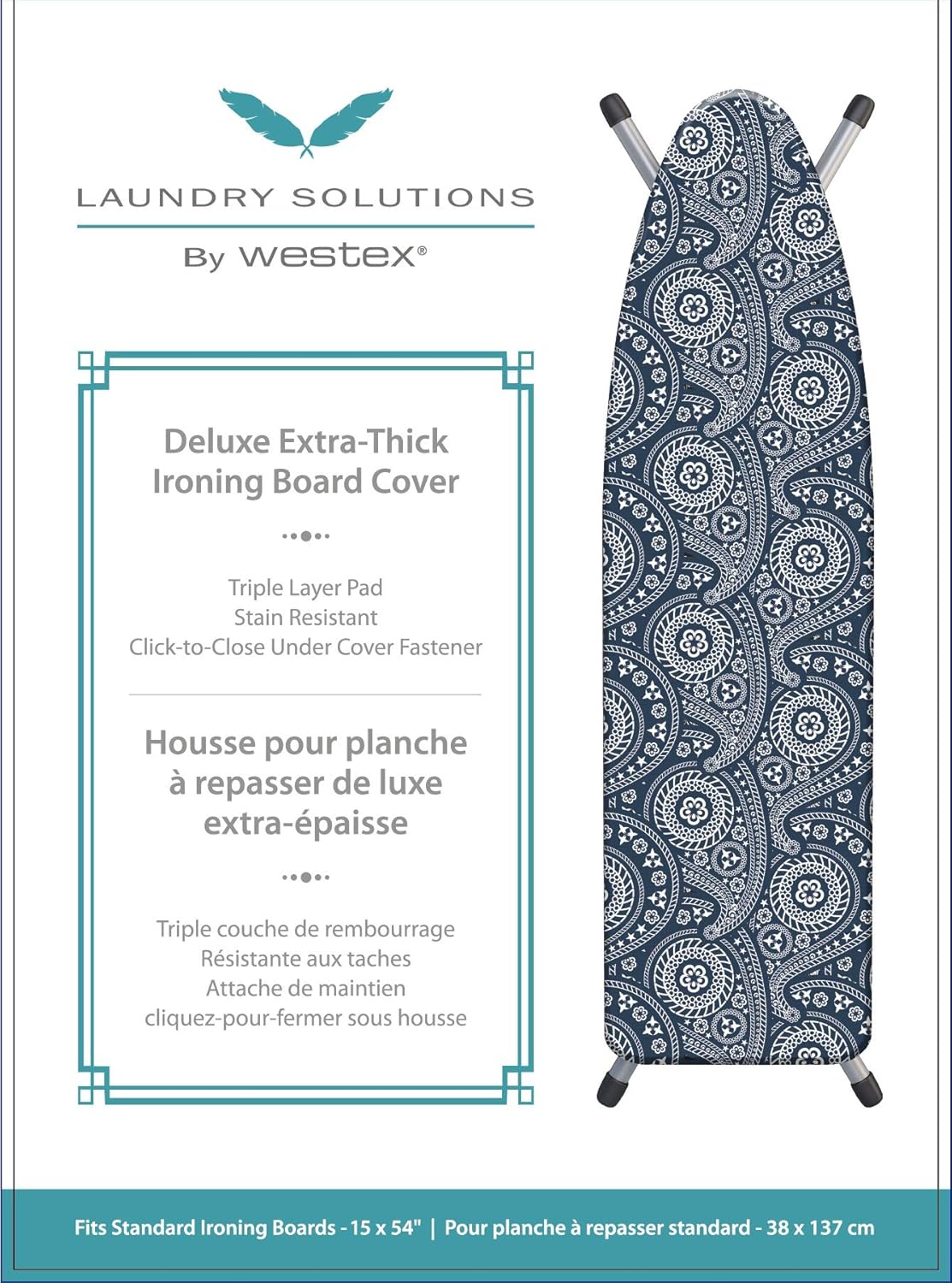 Laundry Solutions – Funda para tabla de planchar (triple capa, extra gruesa)