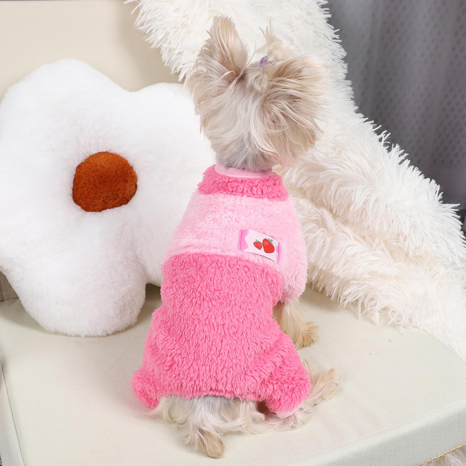 Suéteres para perros, pijamas para cachorros, suéteres para perros pequeños, hembra, ropa de invierno para mascotas, para Chihuahua, Yorkie, clima