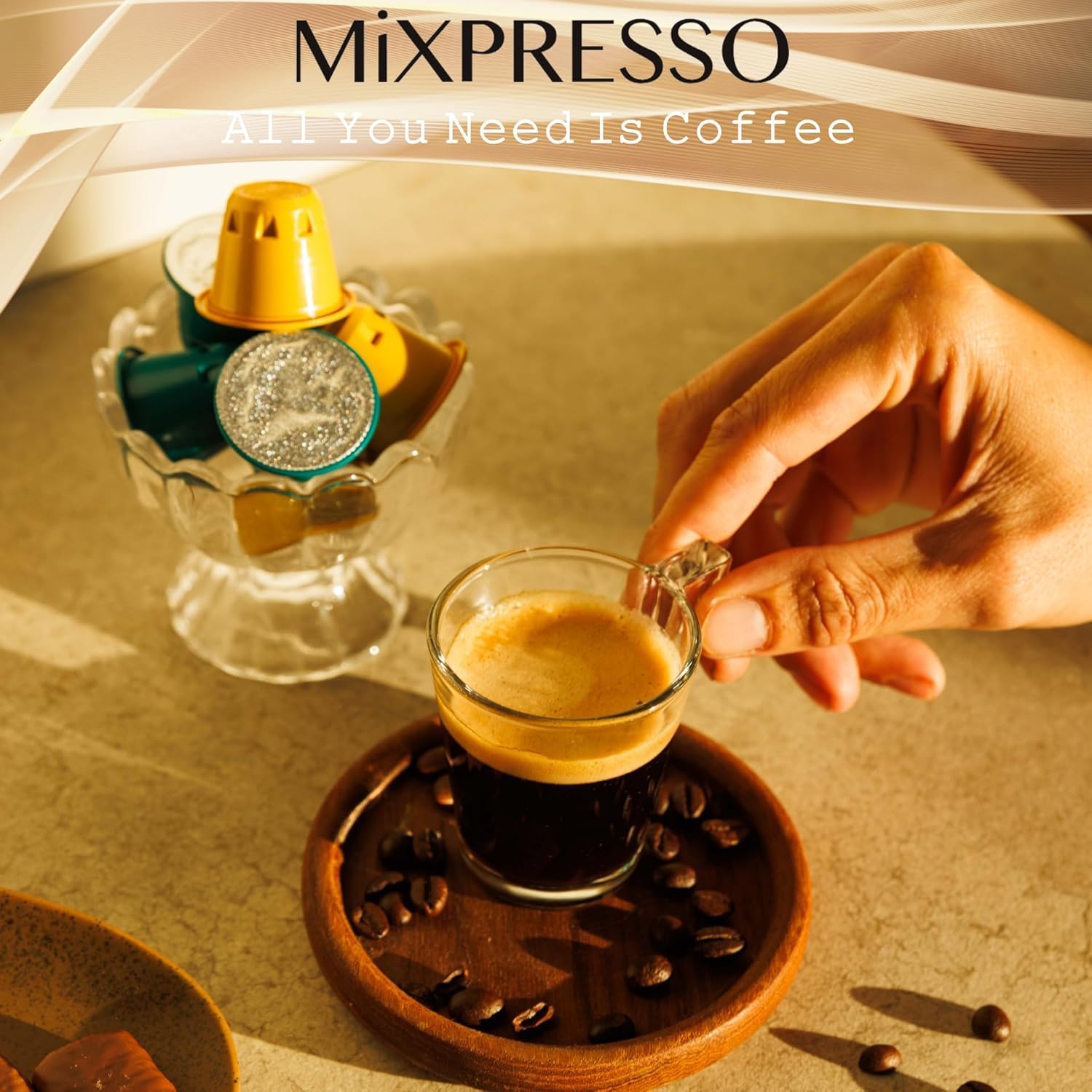 Mixpresso Cápsulas de café expreso compatibles con cafeteras Nespresso Original, cápsulas de café de una sola taza, café 100% italiano, café Lungo