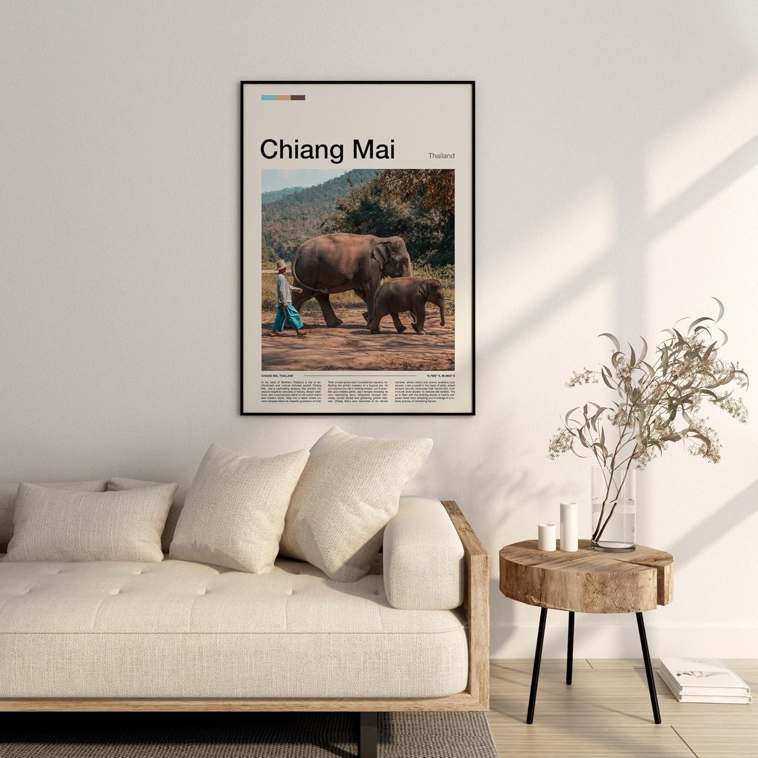 Impresión de Chiang Mai, póster de Chiang Mai, arte de pared de Chiang Mai, impresión artística de Tailandia, foto de Chiang Mai #3