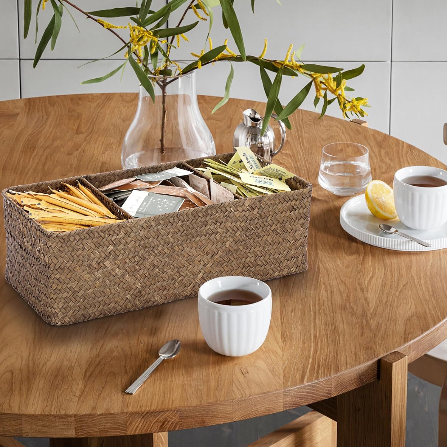 ELLDOO Soporte para cápsulas de café, organizador de cápsulas de café de gran capacidad para taza K, soporte para cápsulas Nespresso de hierba
