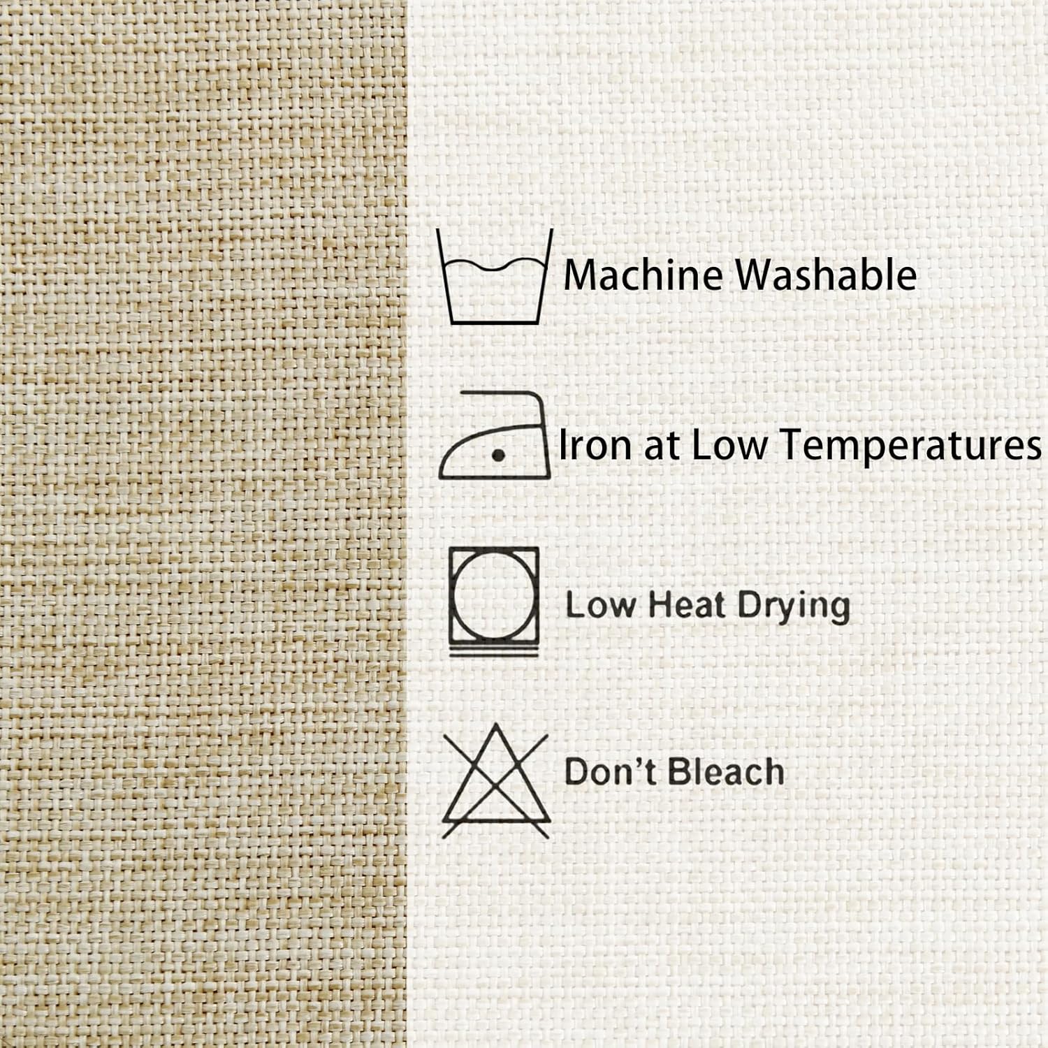 Hiasan – Mantel rectangular de lino sintético – Mantel lavable resistente a las arrugas y a las manchas, para mesa de cocina o comedor, para cenas y