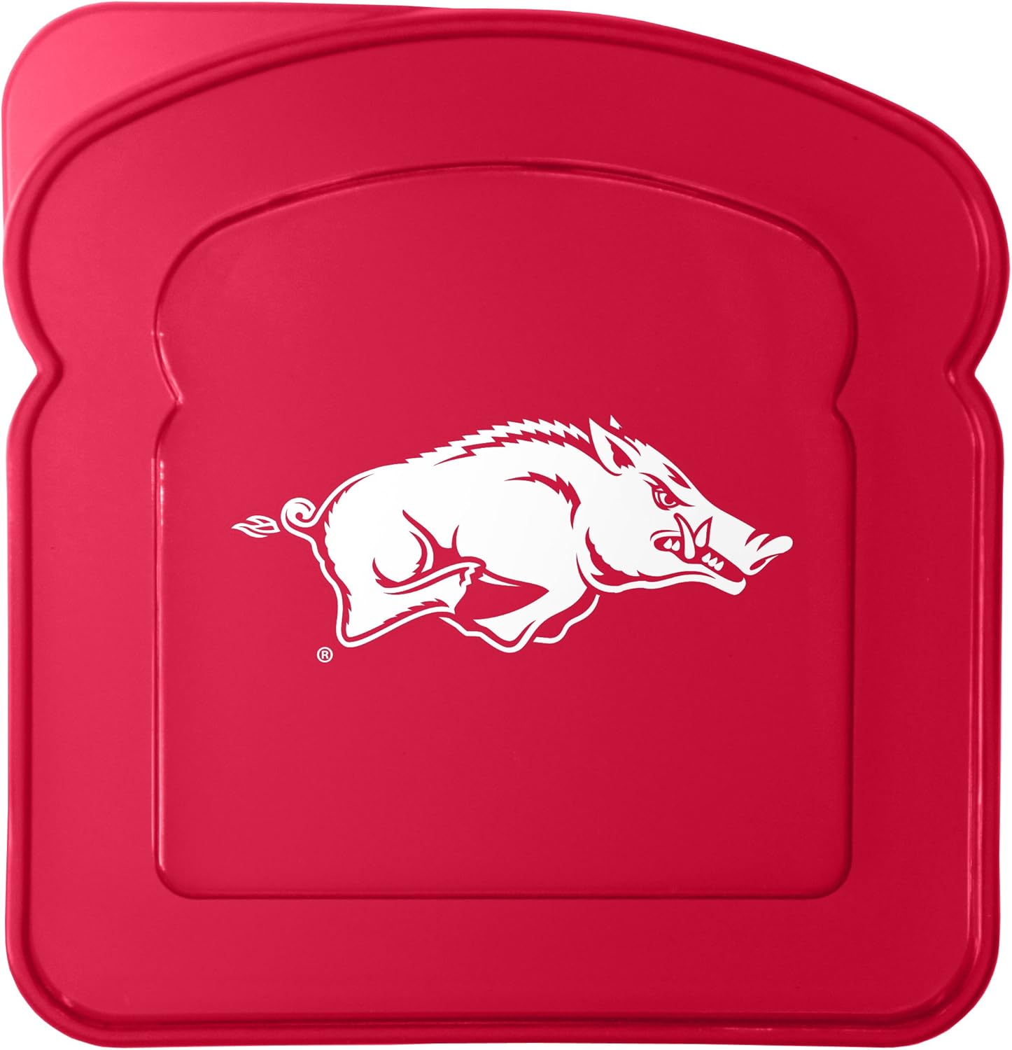 Boelter Brands Arkansas Razorbacks – Contenedor de plástico para sándwiches, rojo, 5.5