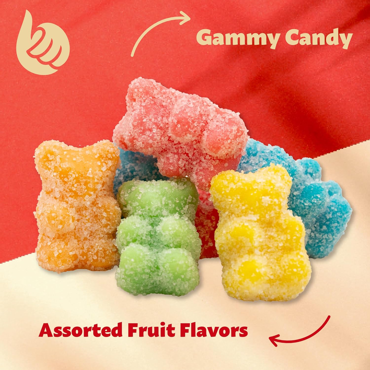 Caramelos de gomitas de neón agrios  Bolsa de 2 libras  Sabores de frutas surtidos