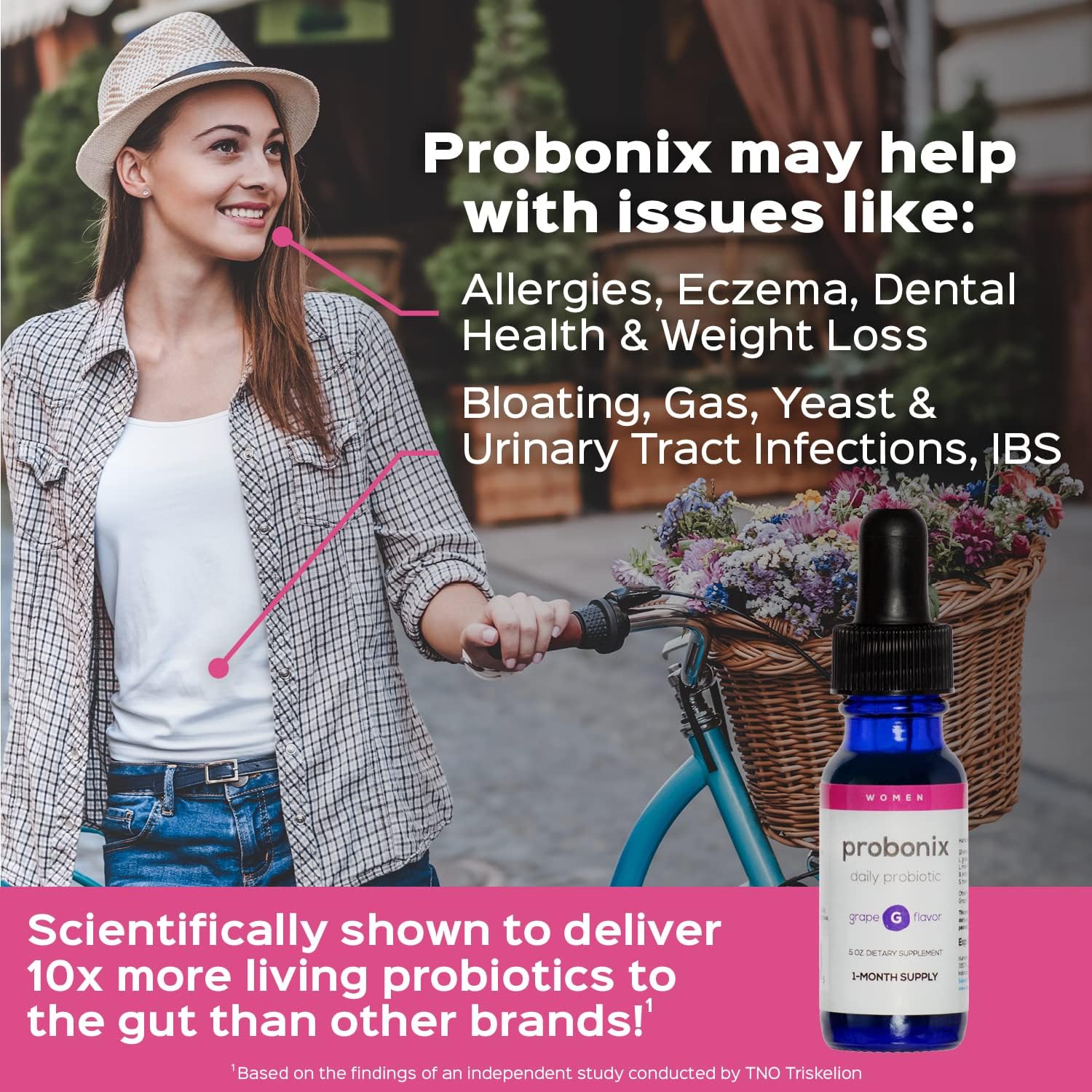 probonix # 1líquido Probiotico gotasIdeal para la hinchazón, Gas, estreñimiento, el SII, Colitis ulcerosa, diverticulitis, Lactosa Intolerancia,