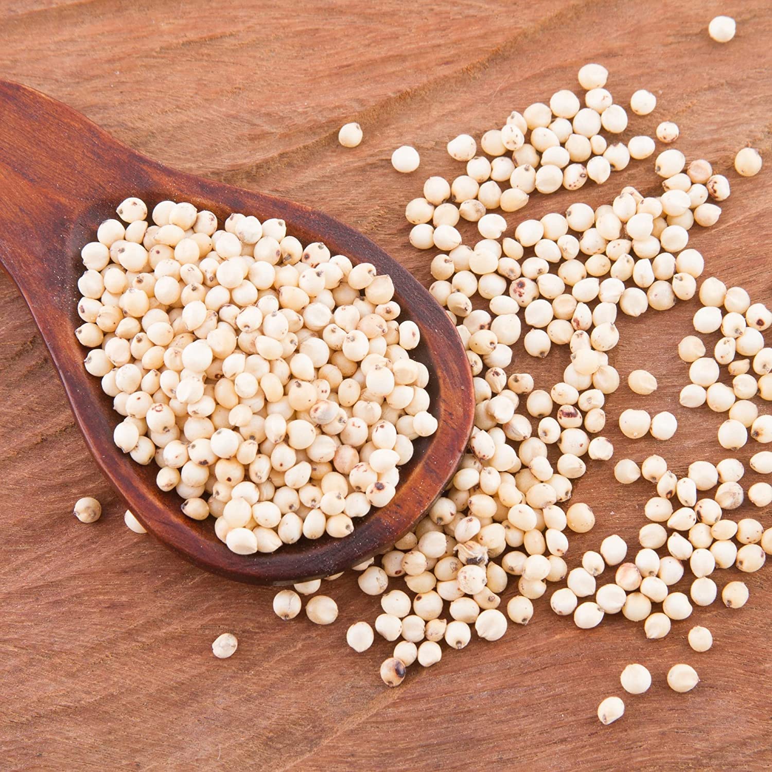 Danodia Foods Mijo de sorgo blanco natural sin pulir  Mijo indio rico en fibra proteica y hierro  Sin gluten – 2.2 lbs