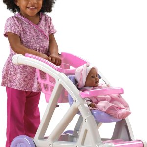 American Plastic Toys Shop with Me – Cochecito para muñeca de bebé, cochecito 2 en 1 y carrito de compras, fomenta el juego de roles, desarrolla American Plastic Toys Shop with Me – Cochecito para muñeca de bebé, cochecito 2 en 1 y carrito de compras, fomenta el juego de roles, desarrolla