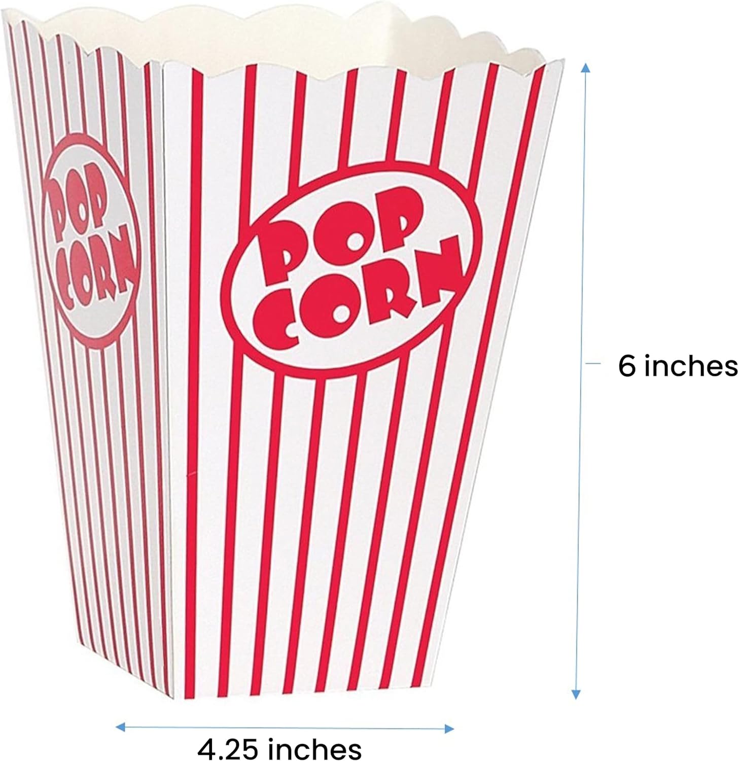 Kedudes Cajas de palomitas de maíz de noche de cine para fiesta (paquete de 40)  Cubos de papel para palomitas de maíz  Bolsas de palomitas de maíz