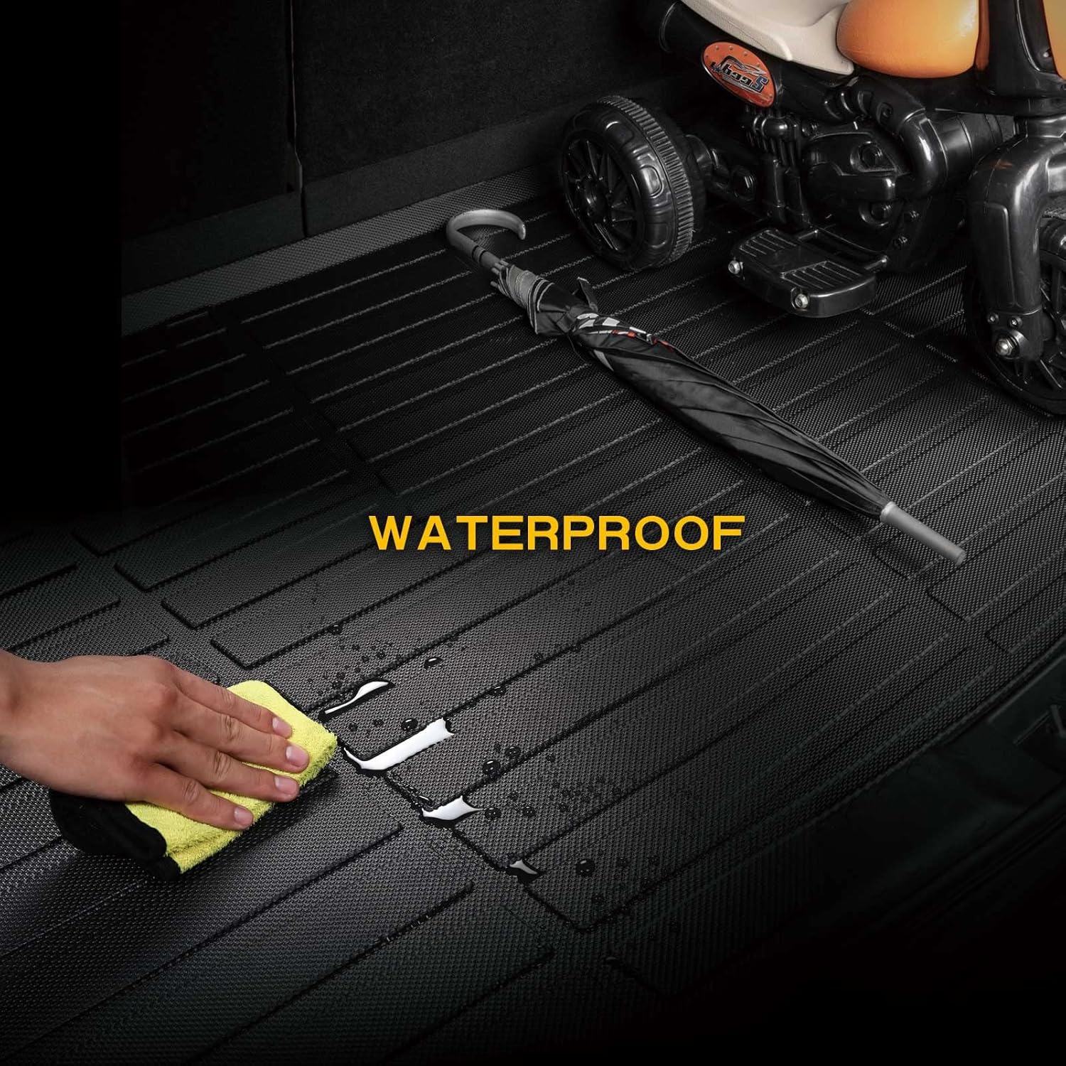Forro de carga para todo tipo de clima para Hyundai Tucson 2022 2023 2024 ajuste personalizado, tapete de maletero de automóvil, impermeable, fácil