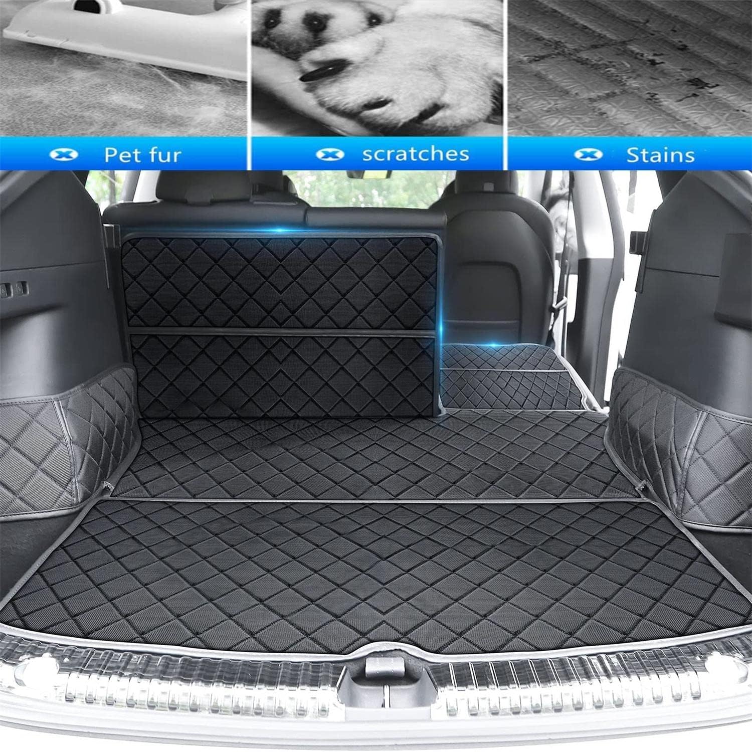 Alfombrilla para maletero trasero para todo tipo de clima para Tesla Model Y Cargo Liners Funda para maletero con cubierta de asiento trasero para