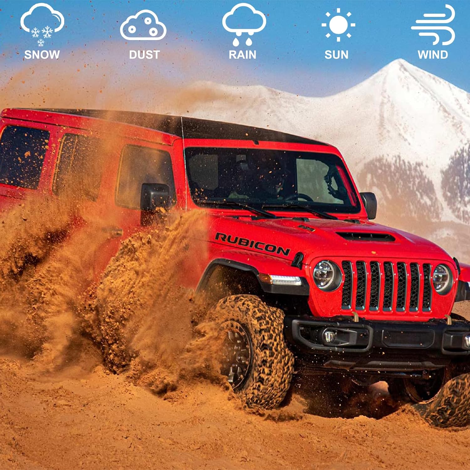 Guardabarros delanteros y traseros compatibles con Jeep Wrangler JL y JLU Unlimited Rubicon 2018-2023, 4 piezas