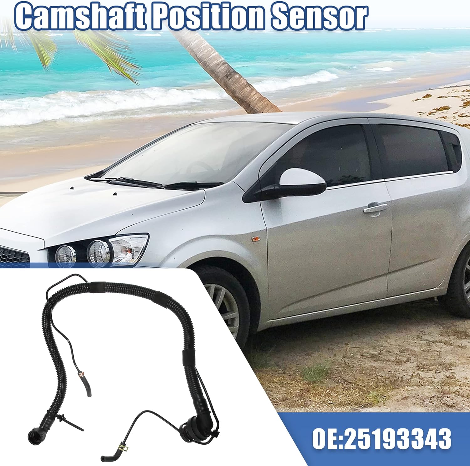 X AUTOHAUX 25193343 Tubo positivo de la válvula de ventilación del cigüeñal del PWV con el tubo de la válvula de derivación para Chevrolet Cruze