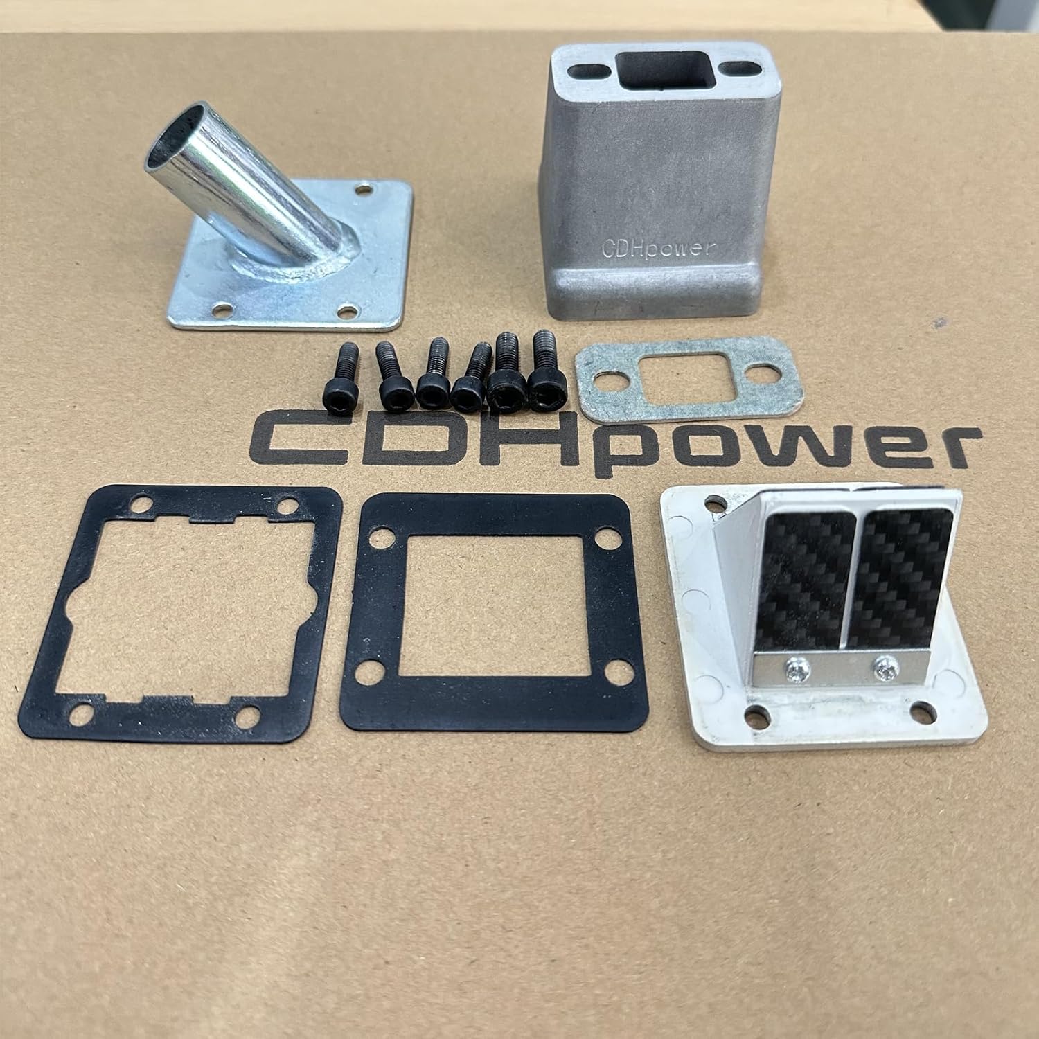 CDHPOWER -G2 Racing Kit de válvula de lengüeta de 0.906 in compatible con cilindros con espaciado de pernos de 1.575 in y 1.260 in – Bicicleta
