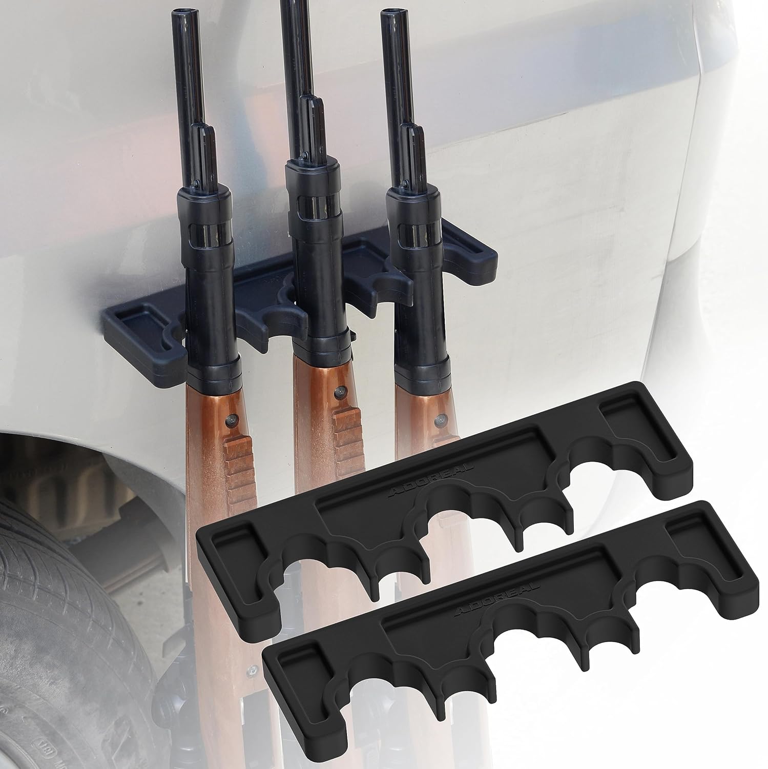 Estante magnético para rifles, estante de goma duradero para almacenamiento de armas, soporte magnético para pistola en gabinete de pistola,
