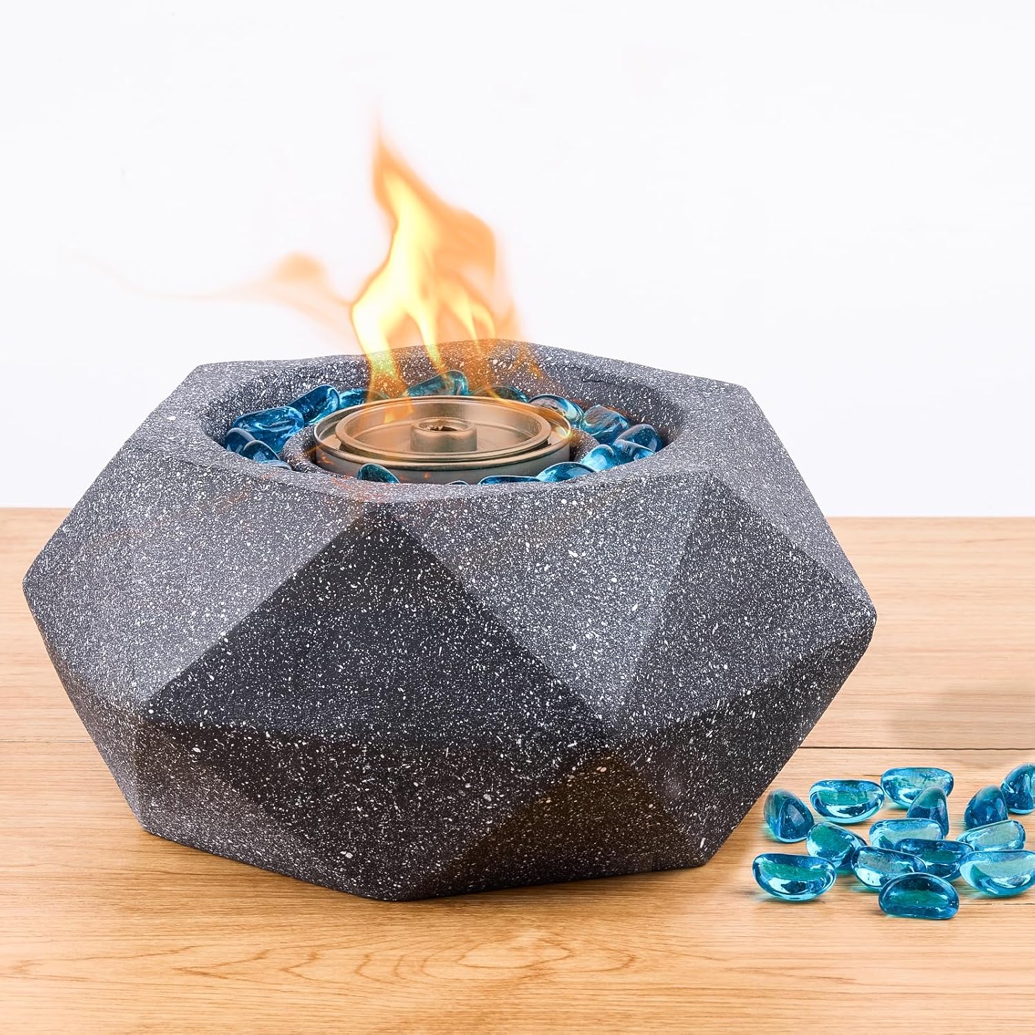 Afranti Chimenea de alcohol para fogata de mesa para interior y exterior, combustión limpia, bioetanol, chimenea sin ventilación