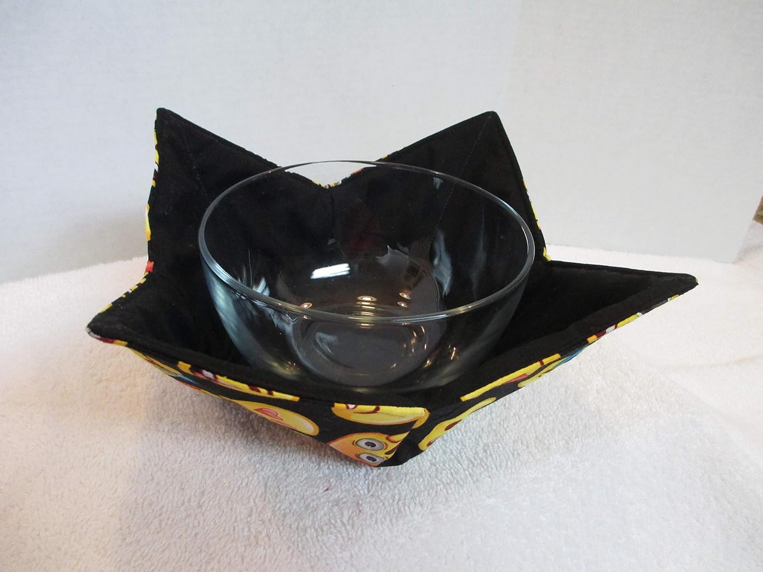 Smiley Face emoji Soup Bowl Cozy