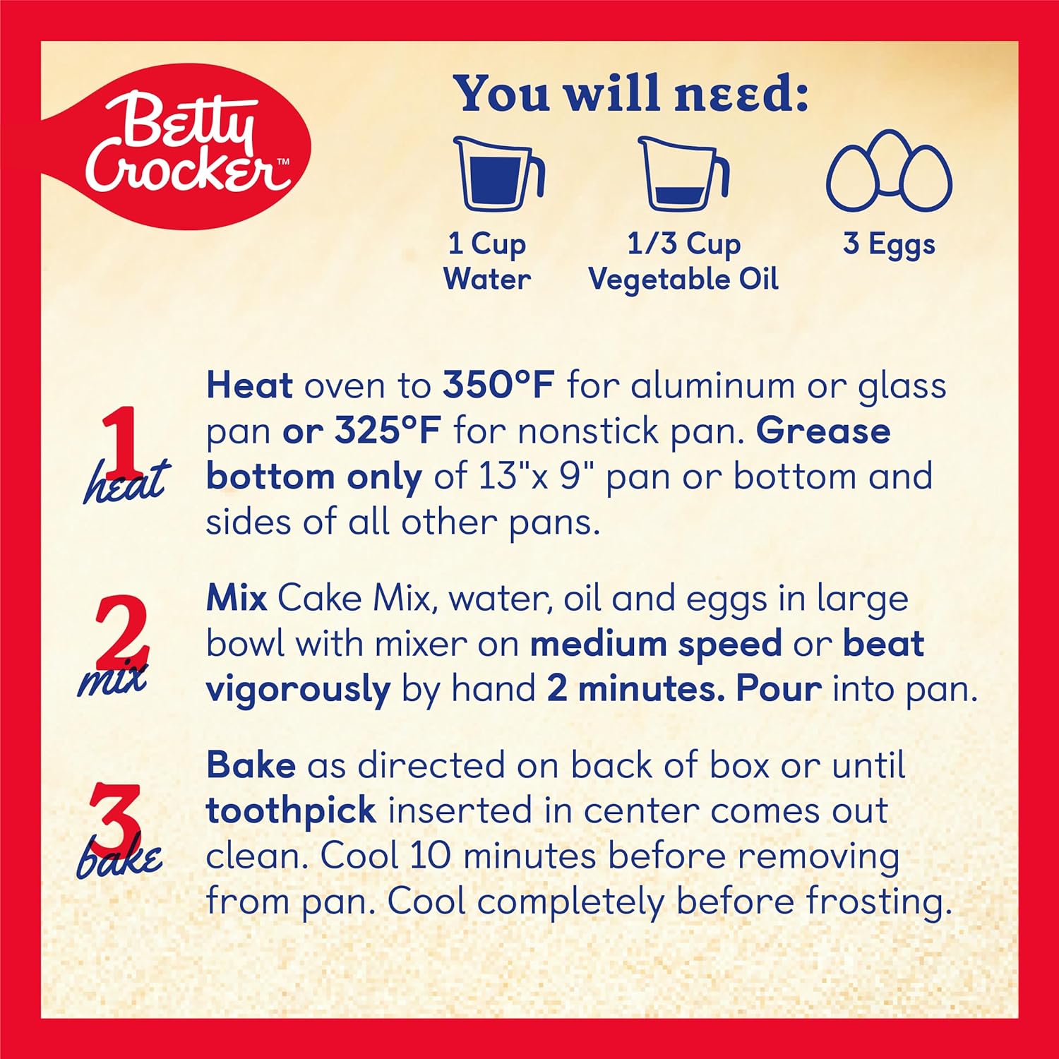 Betty Crocker Favorites Mezcla de pastel con sabor a vainilla súper húmeda, 13.25 onzas (paquete de 12)