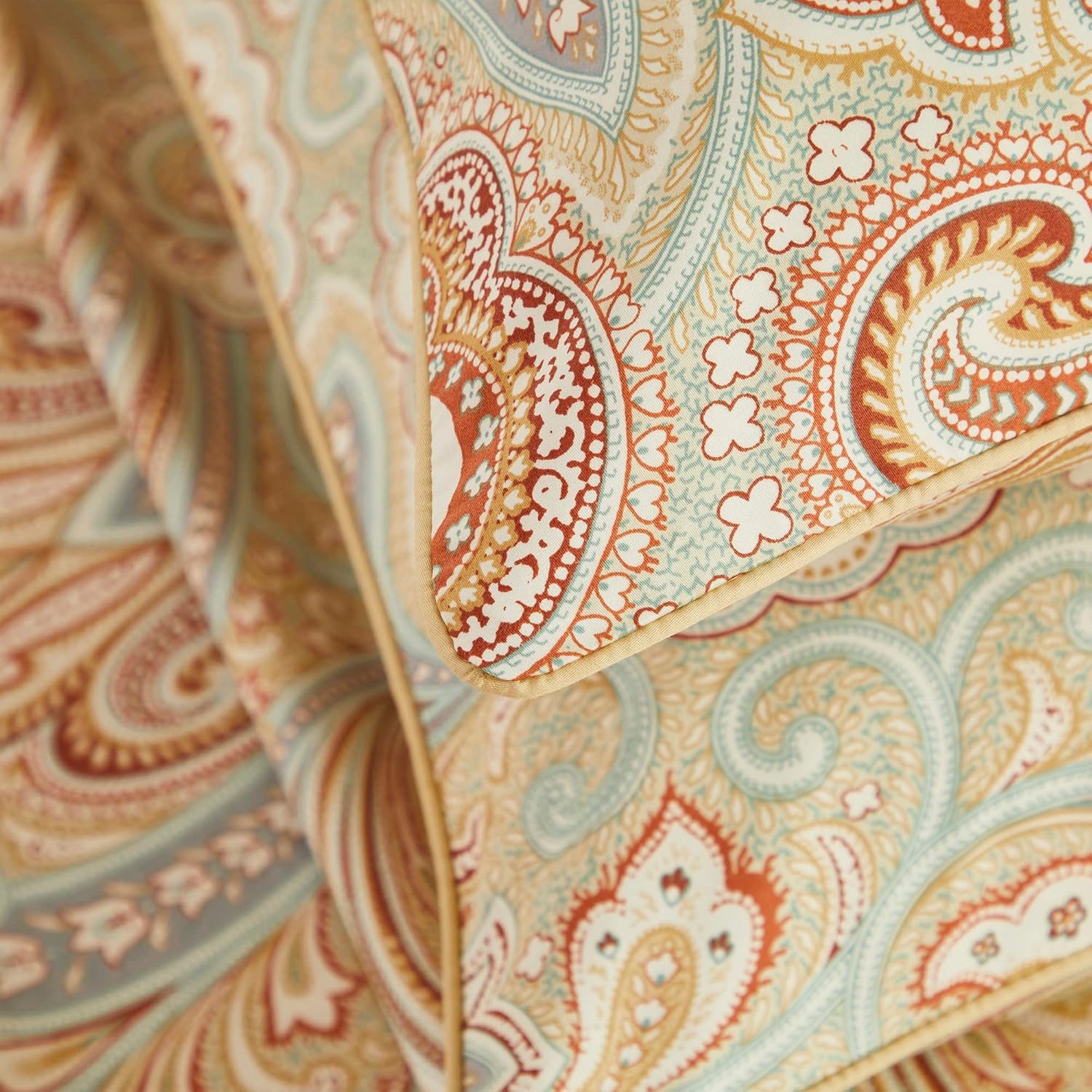 Brandream Paisley Bedding – Juego de sábanas de lujo con temática real, estilo bohemio, 800 hilos, 100% algodón egipcio, bolsillo profundo, 4