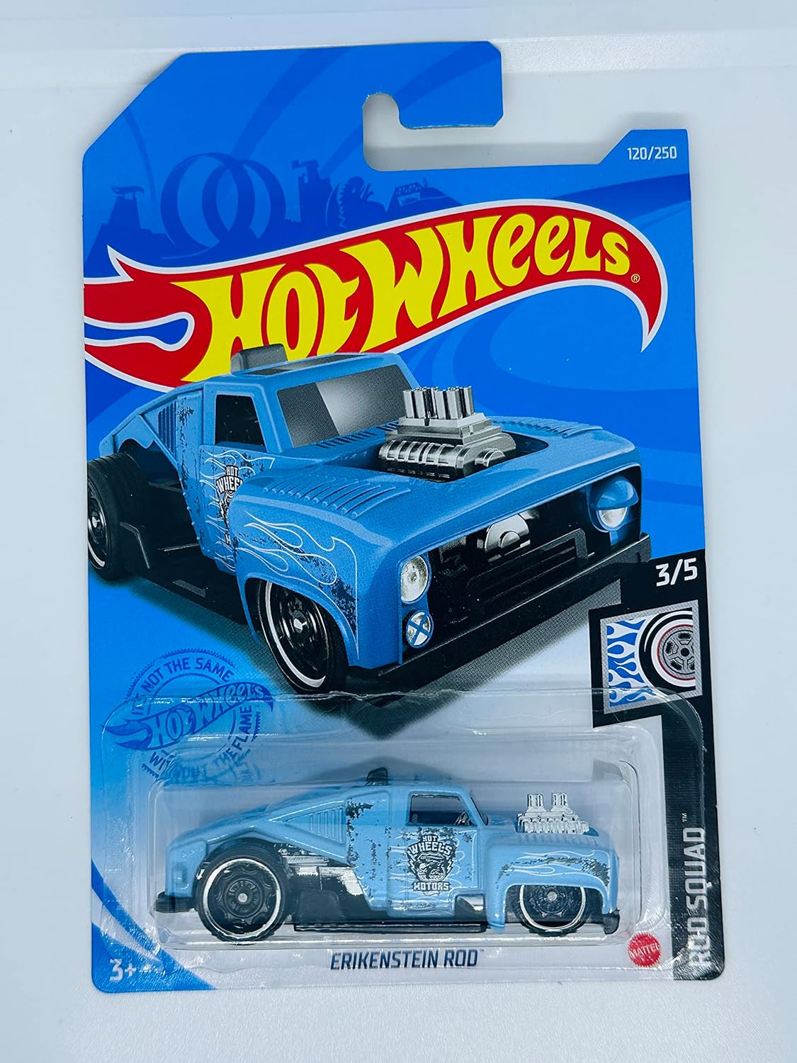 Hot Wheels – Caña ERIKENSTEIN – Azul Claro – Rod Squad 35 – 120250 Steam Punk