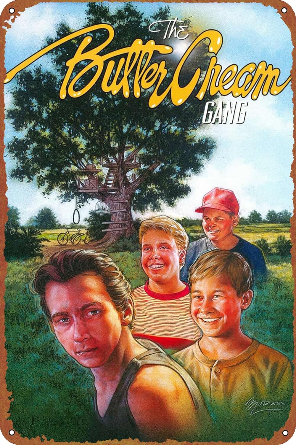 The Buttercream Gang – Póster de lata vintage, adecuado para bares, cafeterías, oficinas, restaurantes, jardines familiares, tiendas, clubes,