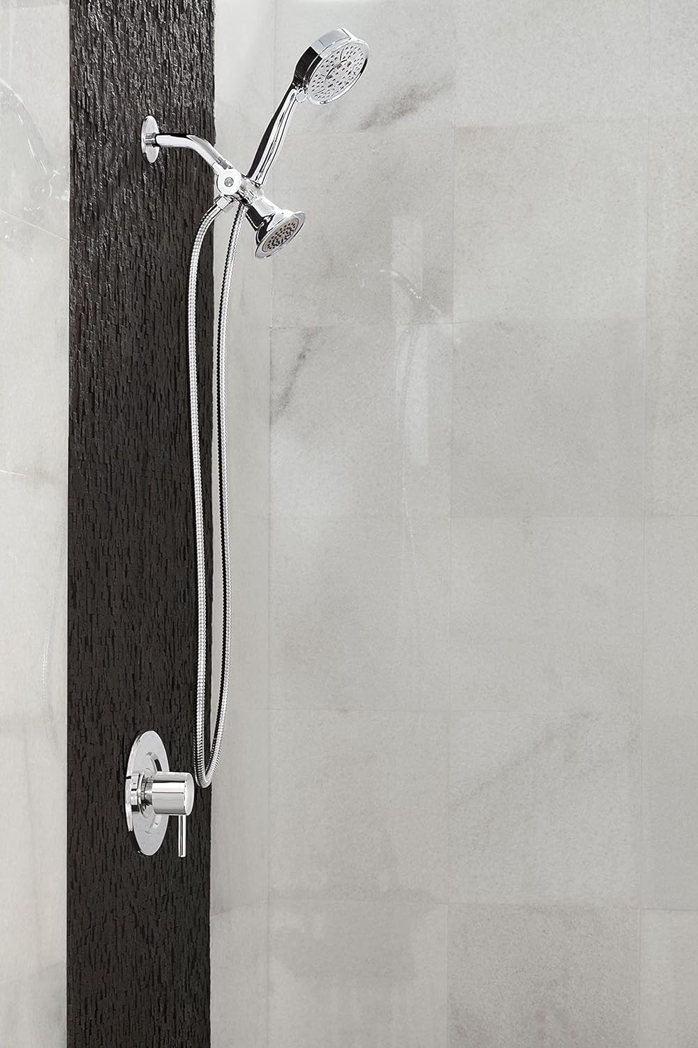 Moen Align T3291 – Manija de palanca de grifo de ducha moderna con control de volumen Moentrol cromado, requiere válvula, T3291