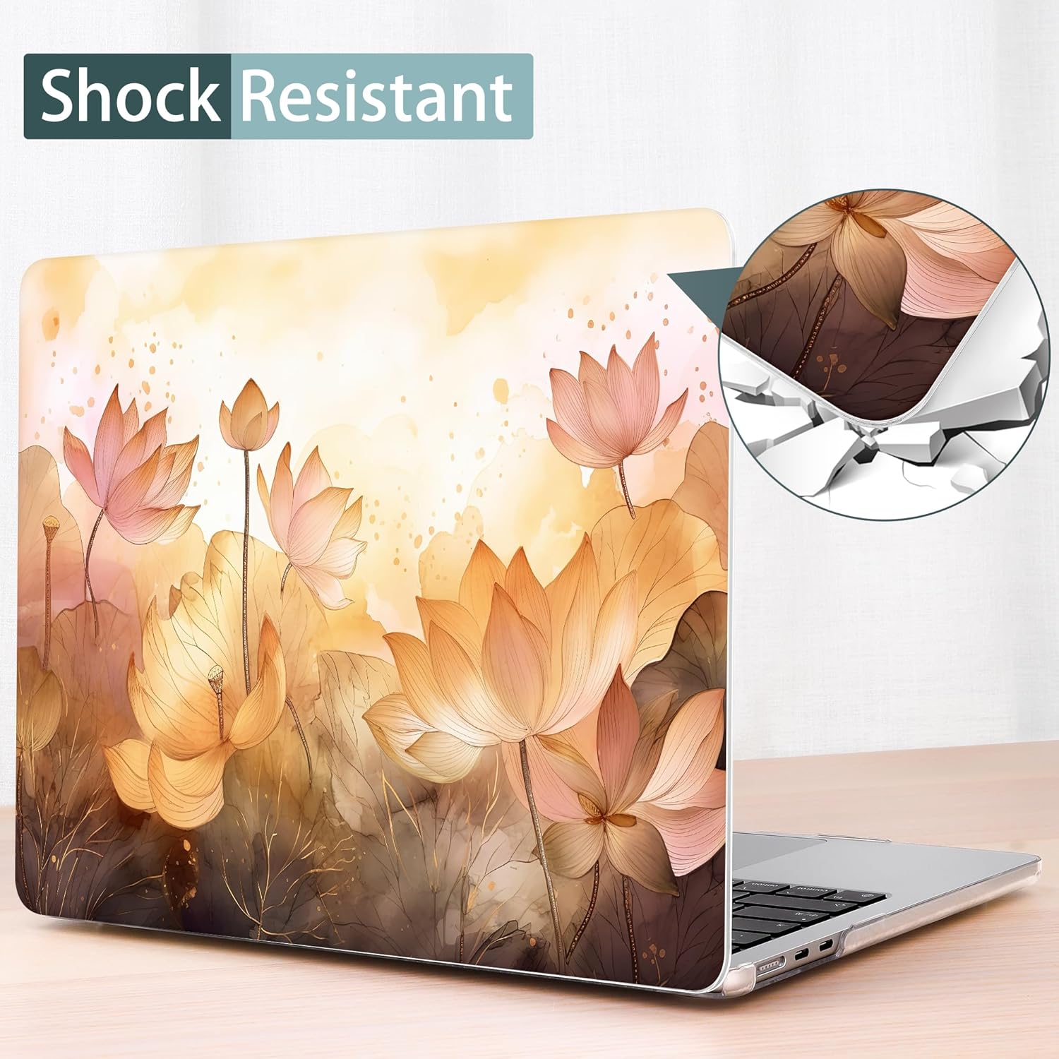Compatible con MacBook Air de 15 pulgadas, modelo M2 Chip 2023 A2941, carcasa rígida con protector de pantalla + cubierta de teclado y tapón