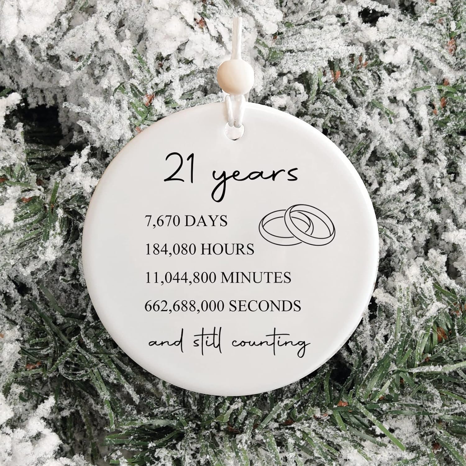 21 boda para ella o él, regalo de matrimonio de 21 años para pareja, regalo de aniversario de latón para esposa y esposo