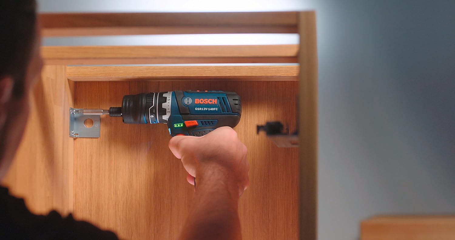 Bosch GSR12V-140FCB22 12V Max Flexiclick 5 en 1 Sistema de taladrodestornillador con 40 piezas de taladro resistente al impacto