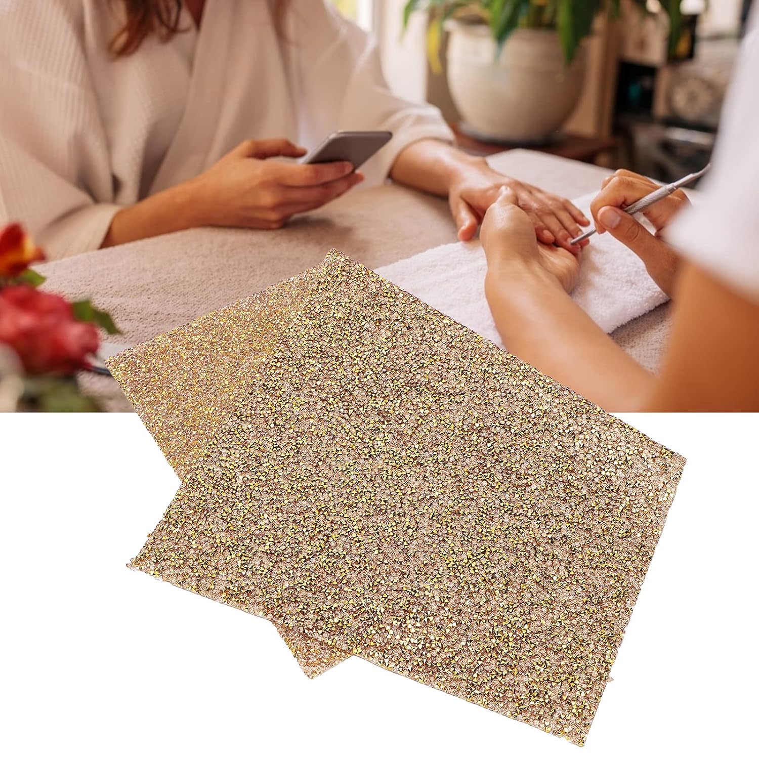 Almohadilla de reposamanos para arte de uñas, almohada de cojín de manicura, tapete de mesa de manicura brillante, almohadilla de escritorio,