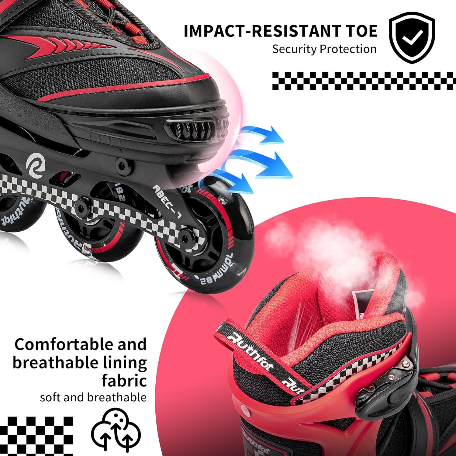 Patines en línea ajustables para niños y niñas con ruedas de luz completa, patines para exteriores para niños y mujeres