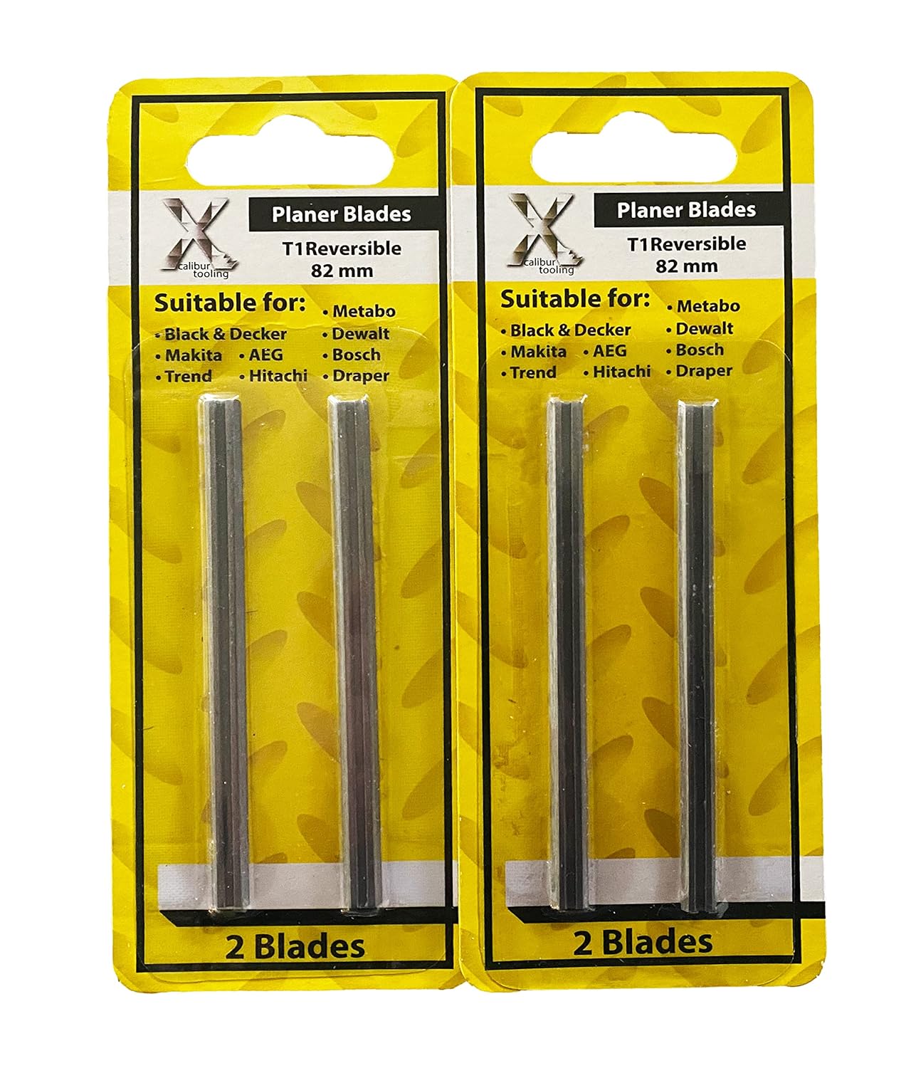 Cuchillas cepilladoras HSS de 3-14 pulgadas y 3.228 in – Compatible con Bosch PA1202 y Powertec 128300 (paquete de 4)