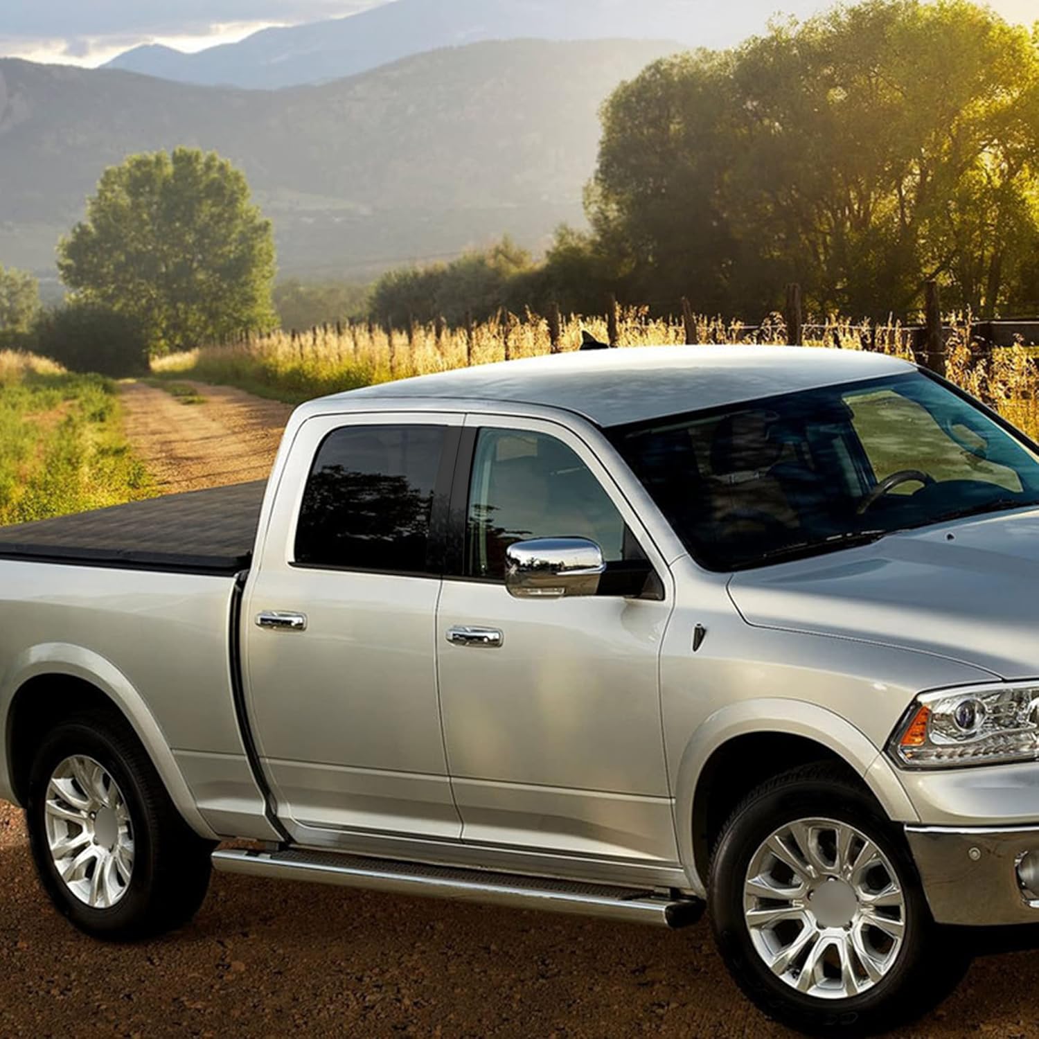 TOMALL Calcomanías de vinilo para poste de ventana de automóvil compatibles con Dodge Ram 1500 2500 3500 2009-2018, calcomanías de columna de