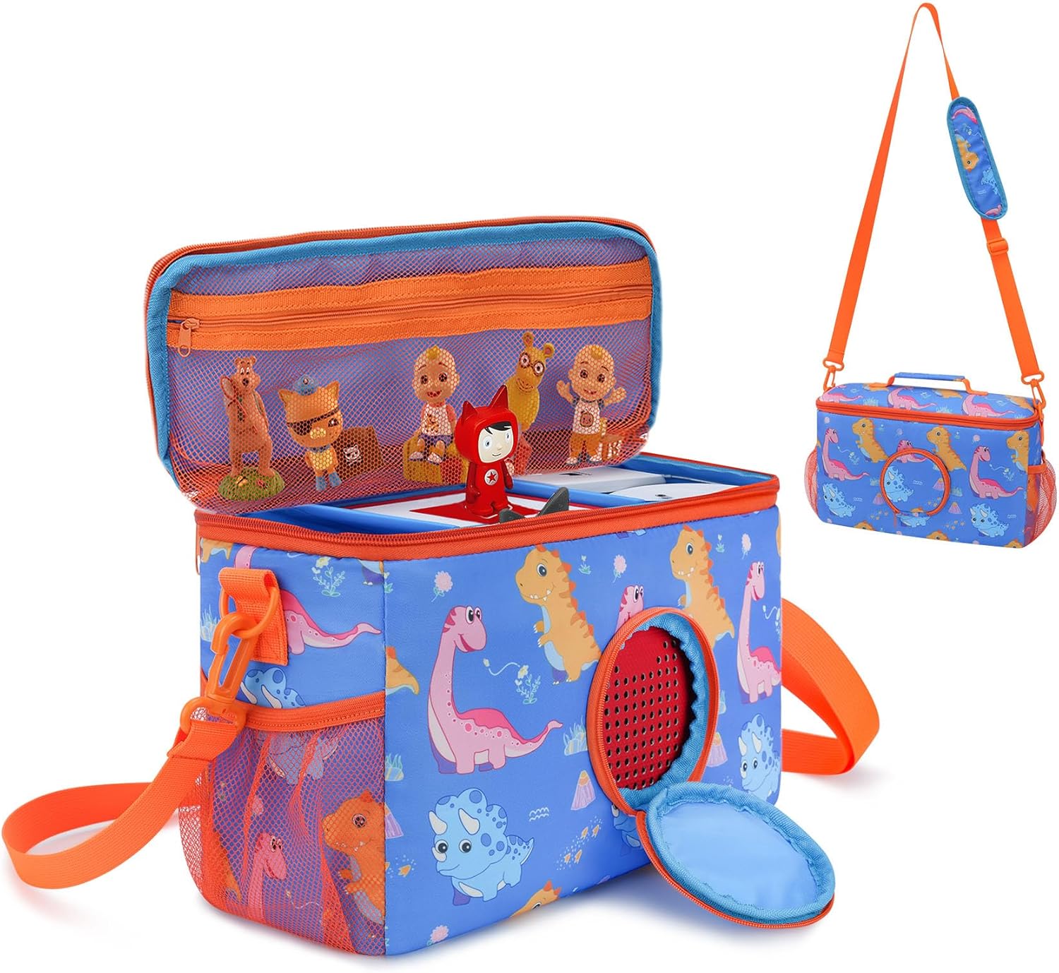 Funda de transporte portátil Tonies  Compatible con Toniebox Starter Set Tonies Figures Personajes Estación de carga Auriculares  Bolsa de viaje