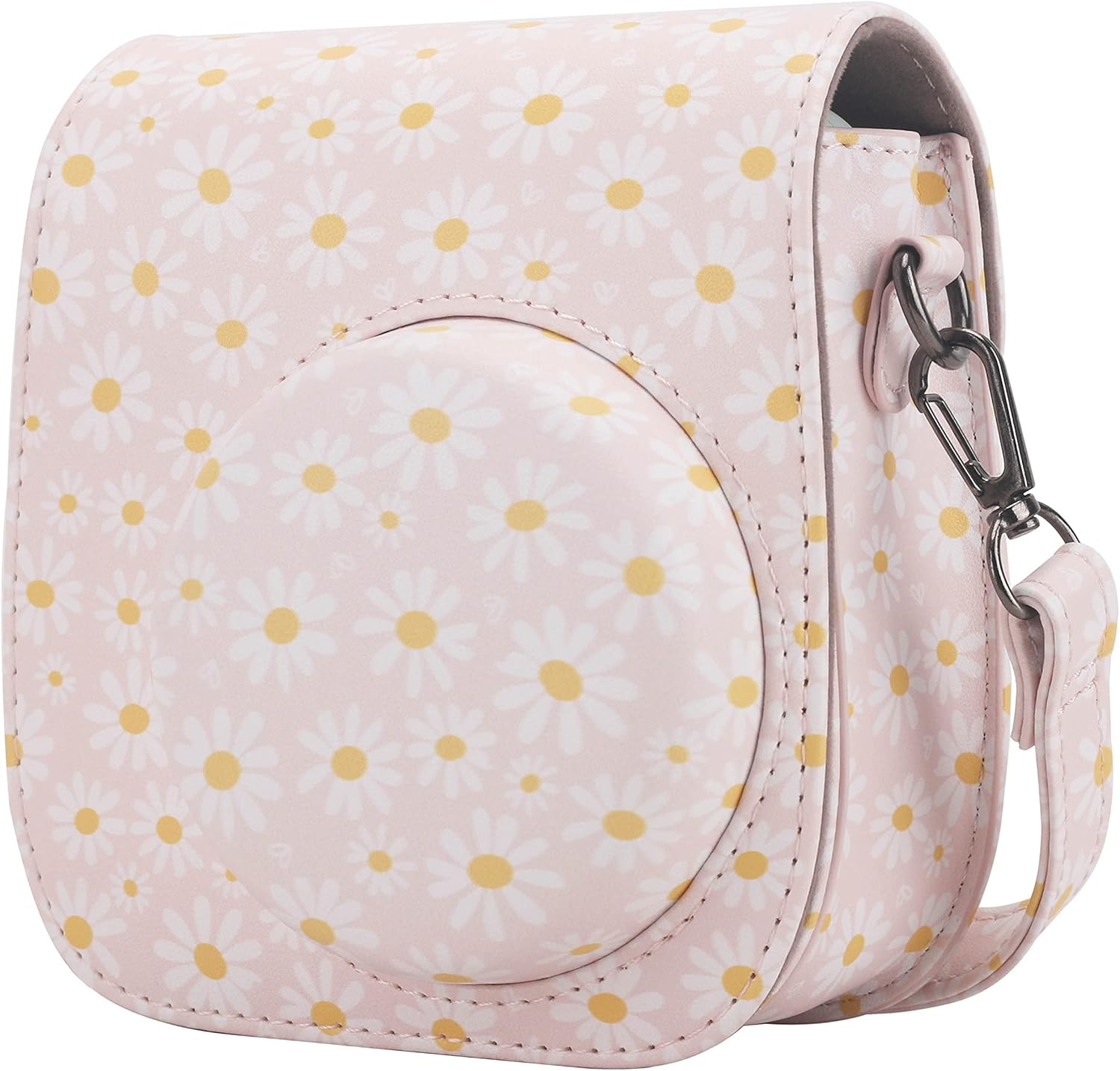 Frankmate Funda protectora compatible con mini cámara de película instantánea 12, 11, 9, 8, con bolsillo para accesorios y correa ajustable