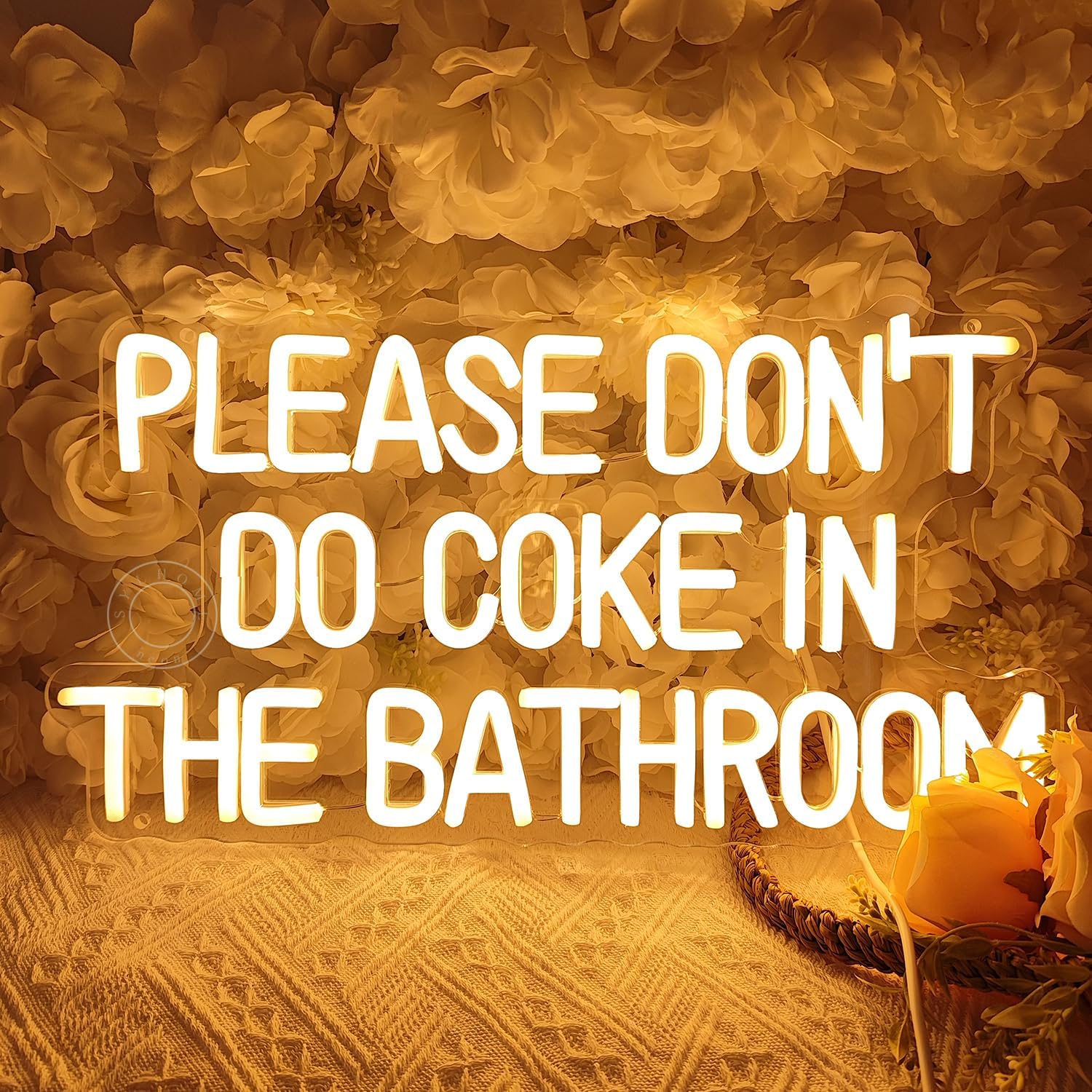 Letrero de decoración de pared con texto en inglés “Please don’t do coke in the bath”, para baño, sala de juegos, dormitorio, bar, tienda,