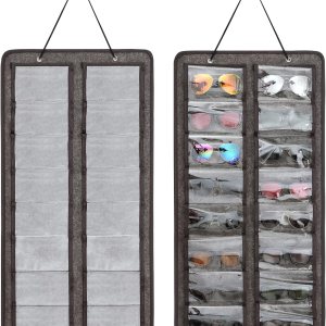 RZMAYIS Organizador de lentes de sol a prueba de polvo, organizador de lentes de sol colgante para colgar en la pared, 16 ranuras para gafas de sol, RZMAYIS Organizador de lentes de sol a prueba de polvo, organizador de lentes de sol colgante para colgar en la pared, 16 ranuras para gafas de sol,