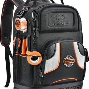 Mochila bolsa de herramientas – Mochila de herramientas resistente para hombres, mochila de herramientas HVAC con base moldeada sólida bolsas Mochila bolsa de herramientas – Mochila de herramientas resistente para hombres, mochila de herramientas HVAC con base moldeada sólida bolsas