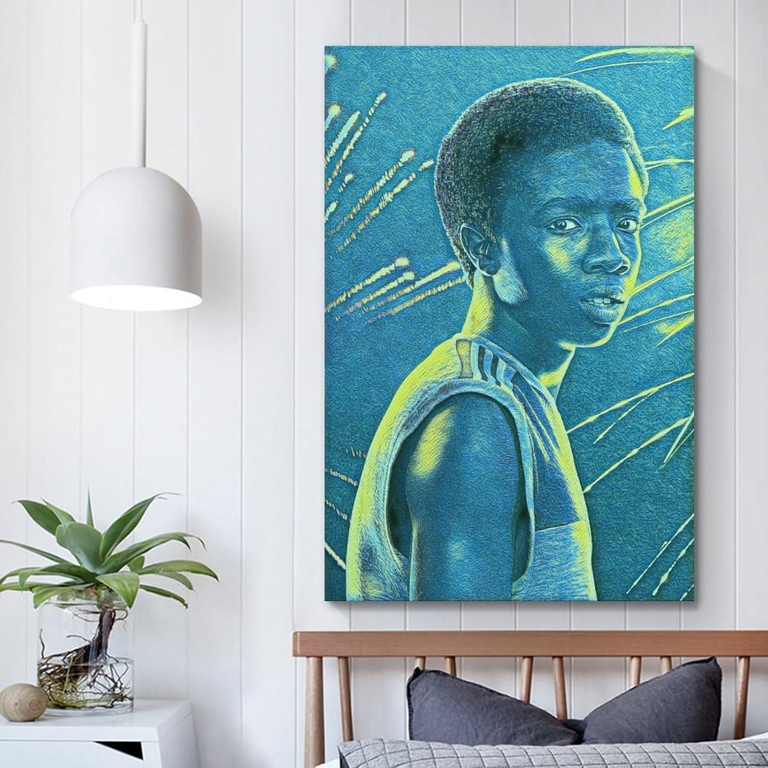 Caleb McLaughlin -Lucas Sinclair Modern Canvas Painting Wall Art for Living Room Bedroom Bathroom Office Home Decor 08x12inch(20x30cm) Unframe-style
